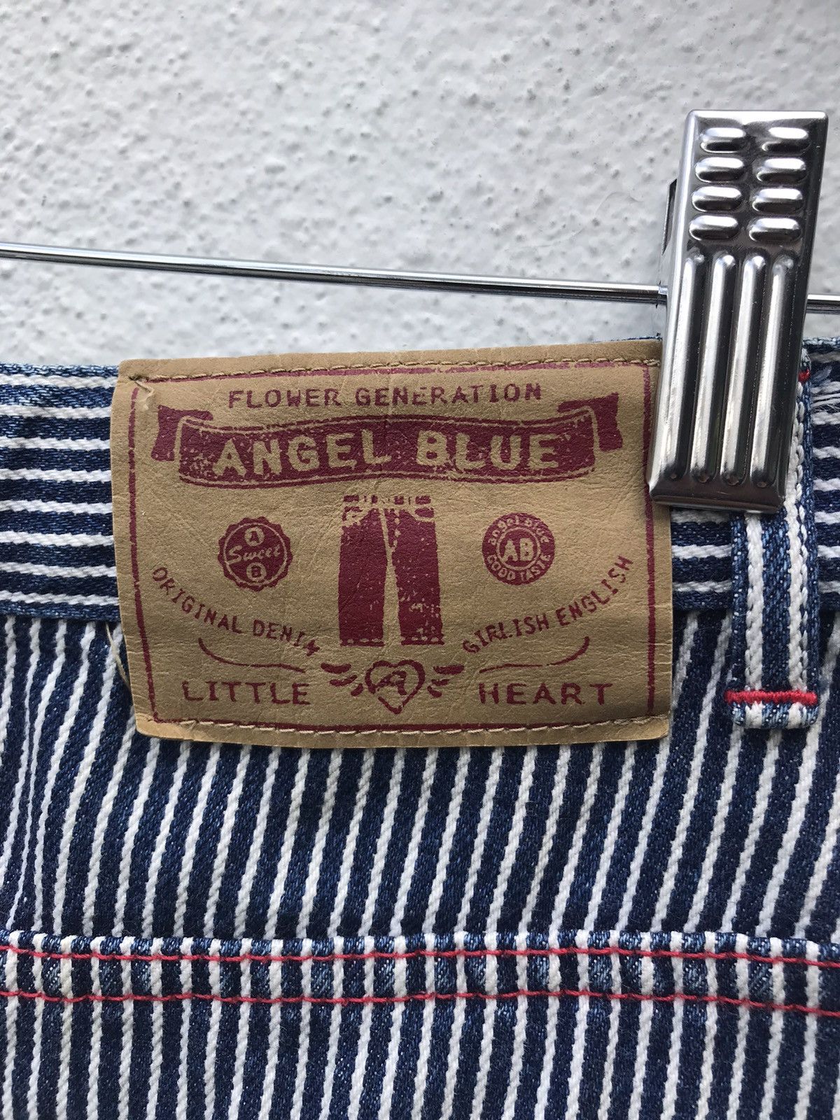 Hysteric Glamour VTG 90s ANGEL BLUE DENIM MINI SKIRT BY HYSTERIC GLAMOUR Size 25" / US 0 / IT 36 - 7 Thumbnail