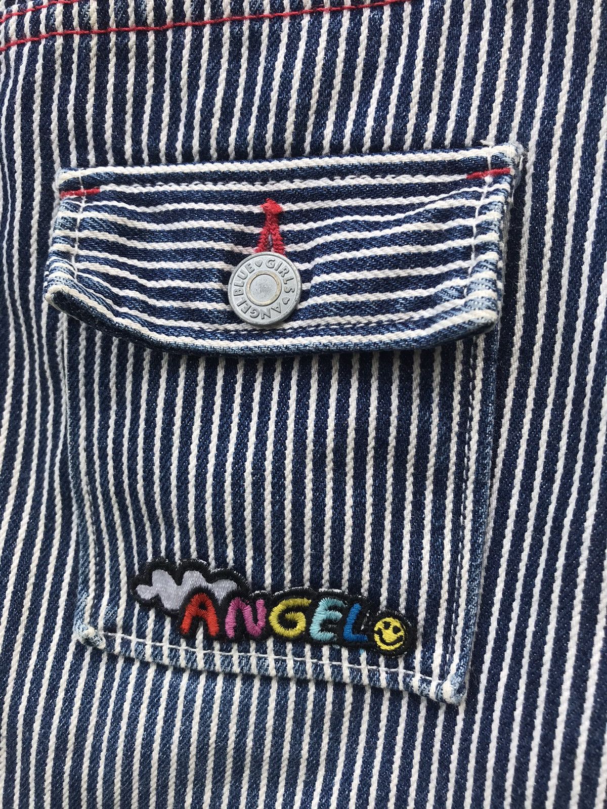 Hysteric Glamour VTG 90s ANGEL BLUE DENIM MINI SKIRT BY HYSTERIC GLAMOUR Size 25" / US 0 / IT 36 - 8 Thumbnail