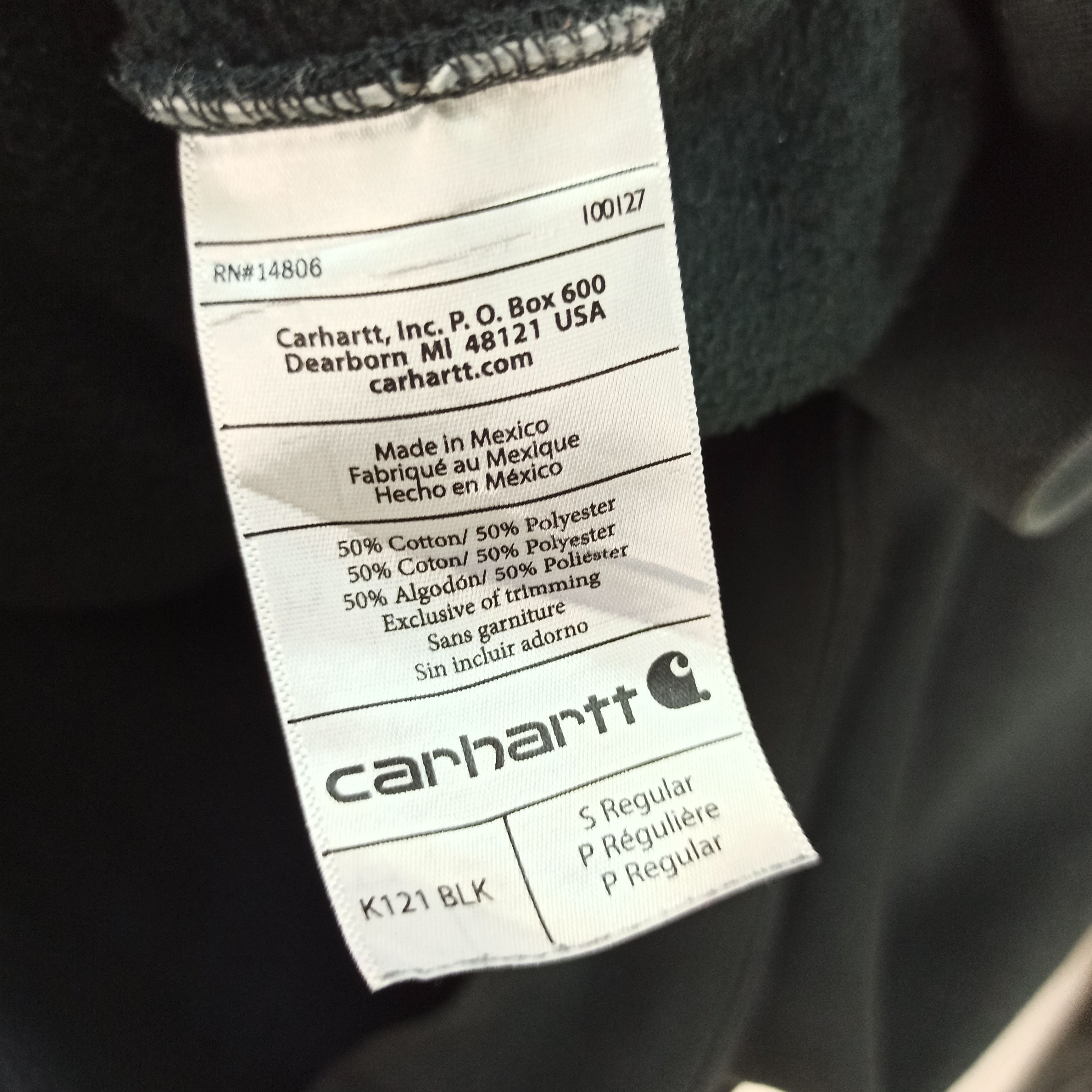 Carhartt Distressed Carhartt Sun Faded Black Hoodie Small Size Size US S / EU 44-46 / 1 - 12 Thumbnail