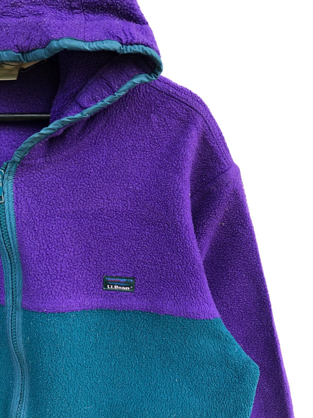 L.L. Bean × Vintage Vintage Fleece Hoodie Sweatshirt Size US L / EU 52-54 / 3 - 4 Thumbnail