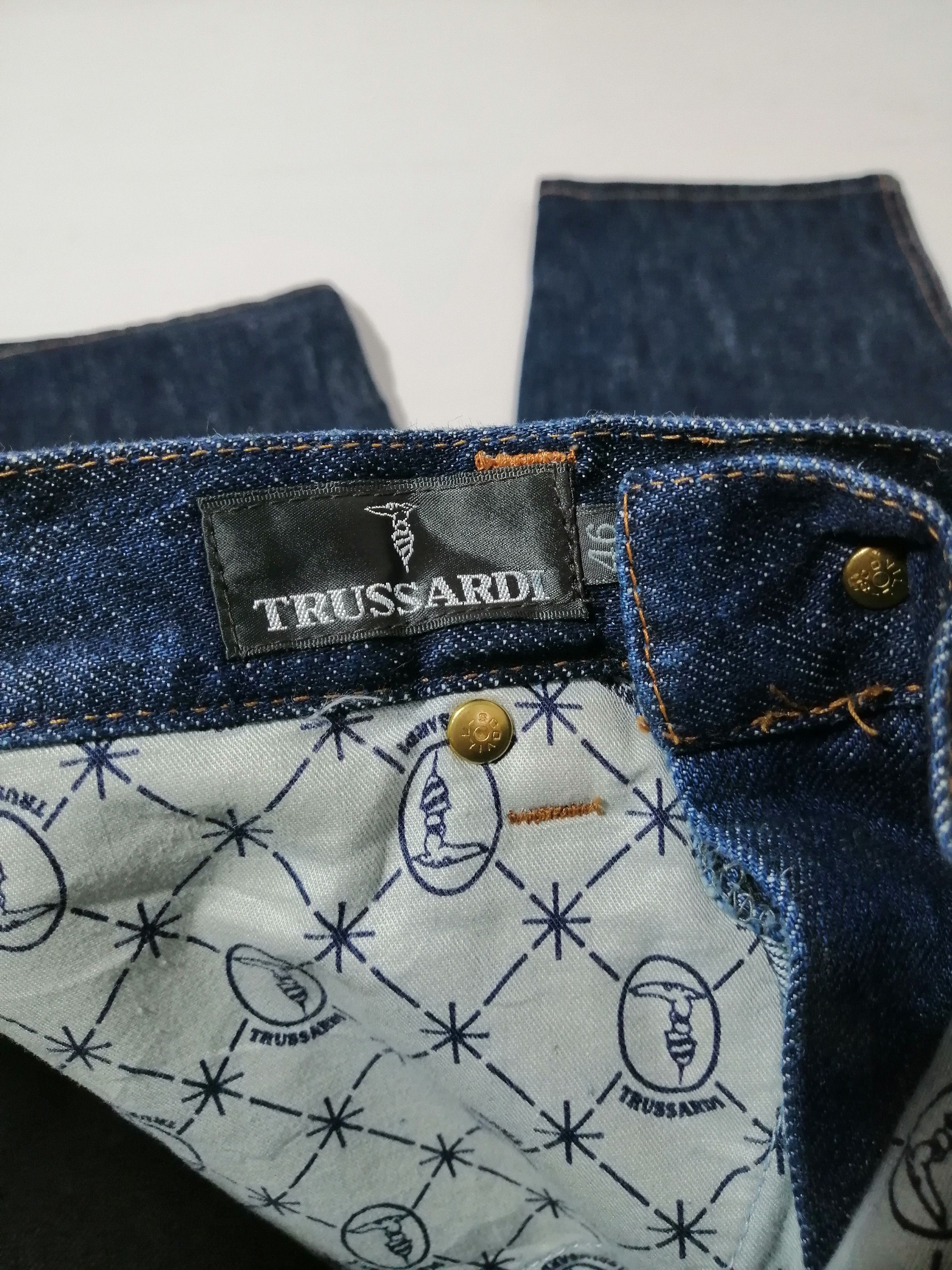 Designer × Trussardi × Vintage Vintage Scoville Trussardi Denim Jeans Size US 29 - 3 Thumbnail