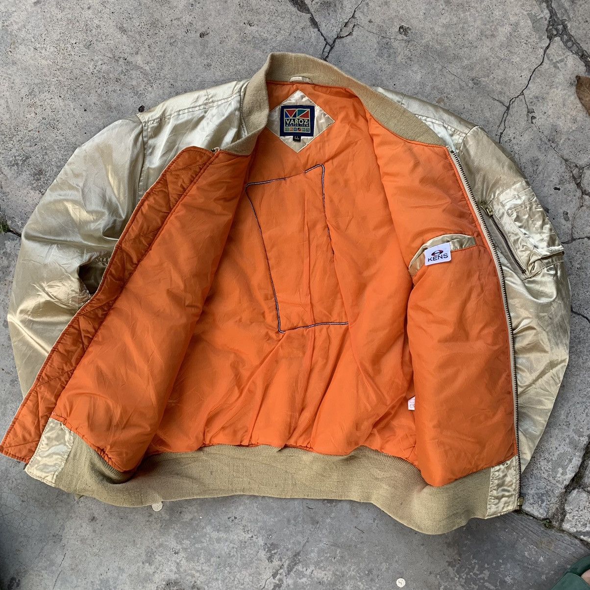 Japanese Brand Bomber jacket Varoz vintage Size US XL / EU 56 / 4 - 7 Thumbnail