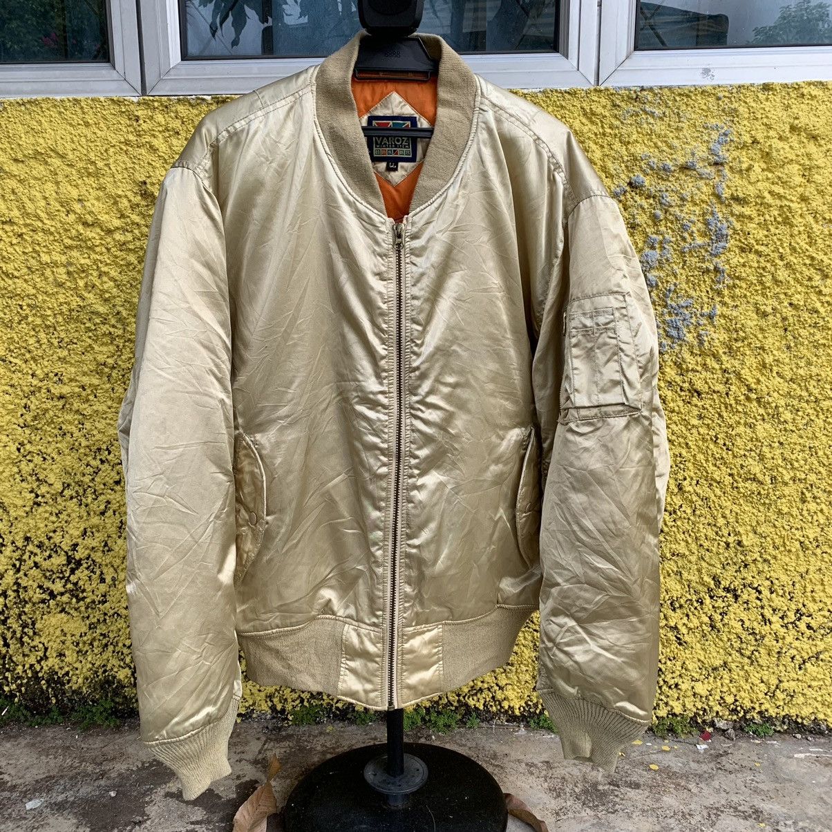 Japanese Brand Bomber jacket Varoz vintage Size US XL / EU 56 / 4 - 3 Thumbnail