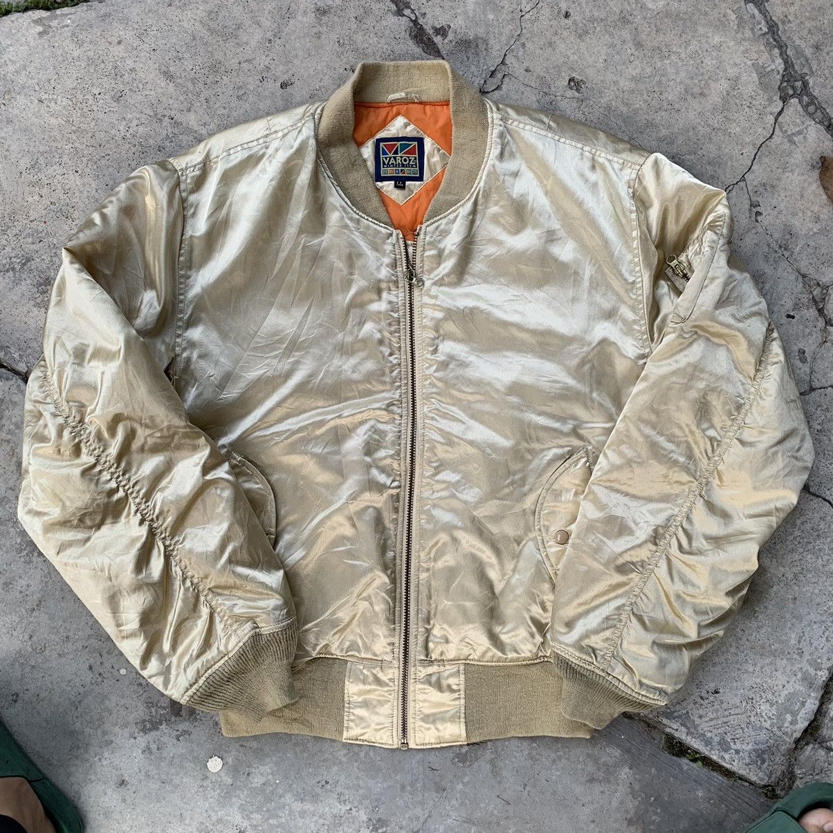 Japanese Brand Bomber jacket Varoz vintage Size US XL / EU 56 / 4 - 10 Thumbnail