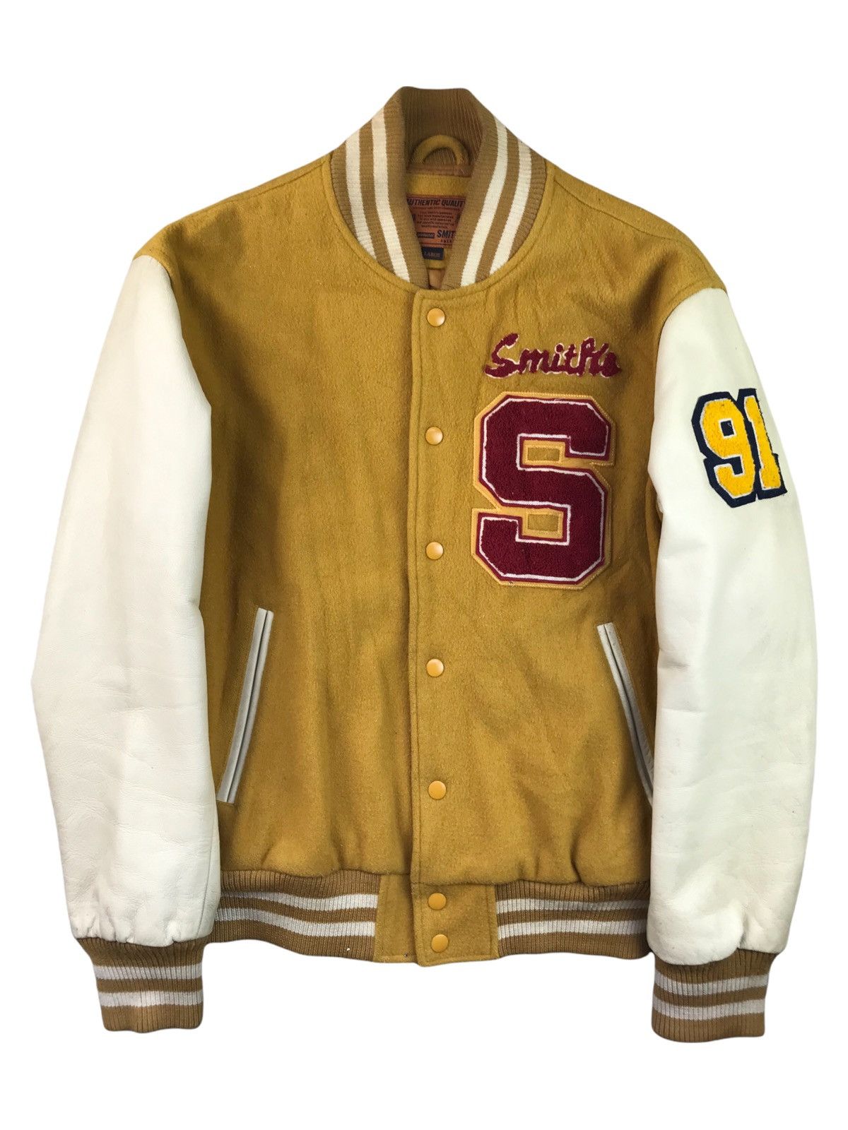 image of Smiths American x Varsity Jacket Vintage 90’S Smith’S American Letterman Varsity Jackets (Size Larg