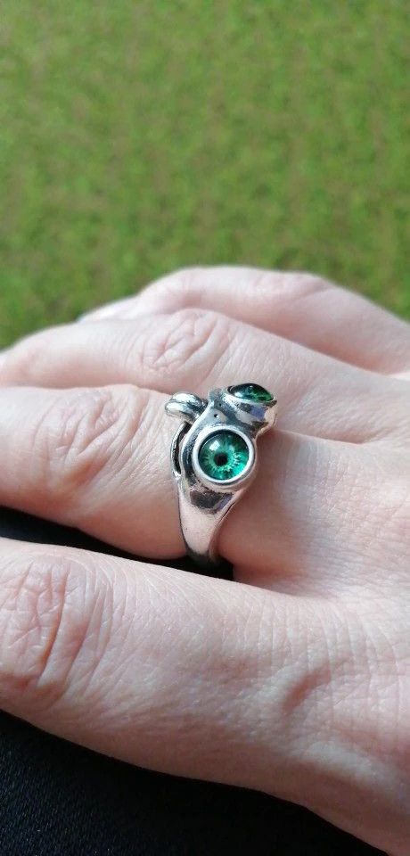 Jewelry Tongue Twisting Frog Ring Size ONE SIZE - 5 Thumbnail