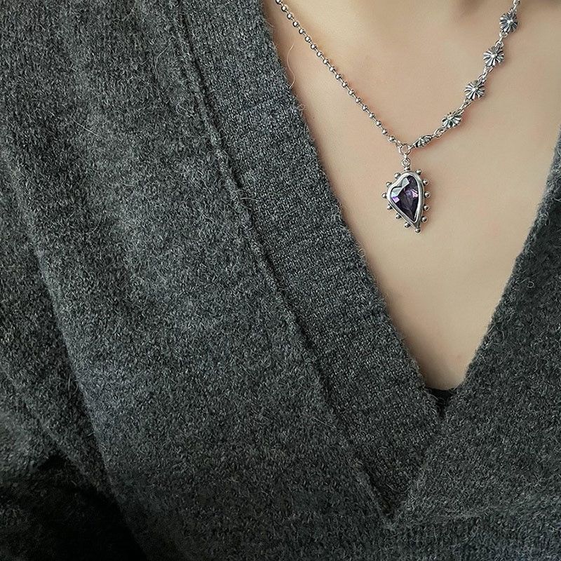 Jewelry Purple Heart Necklace Size ONE SIZE - 6 Thumbnail