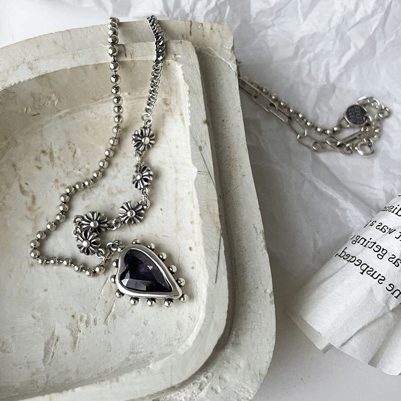 Jewelry Purple Heart Necklace Size ONE SIZE - 2 Thumbnail