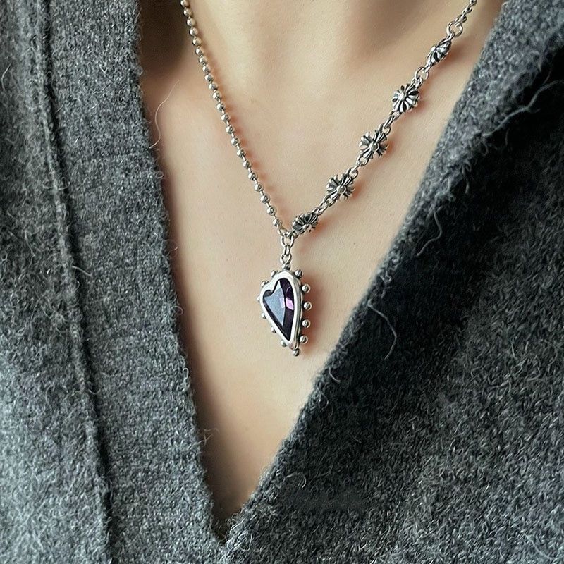 Jewelry Purple Heart Necklace Size ONE SIZE - 1 Thumbnail