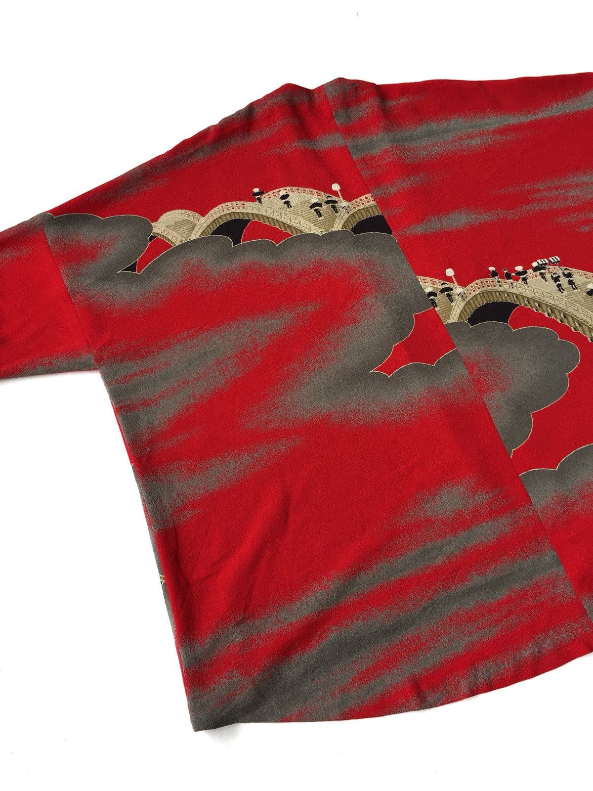Japanese Brand × Vintage Japanese Traditional Kimono Hitoshi Overprint Oversized Size ONE SIZE - 4 Thumbnail