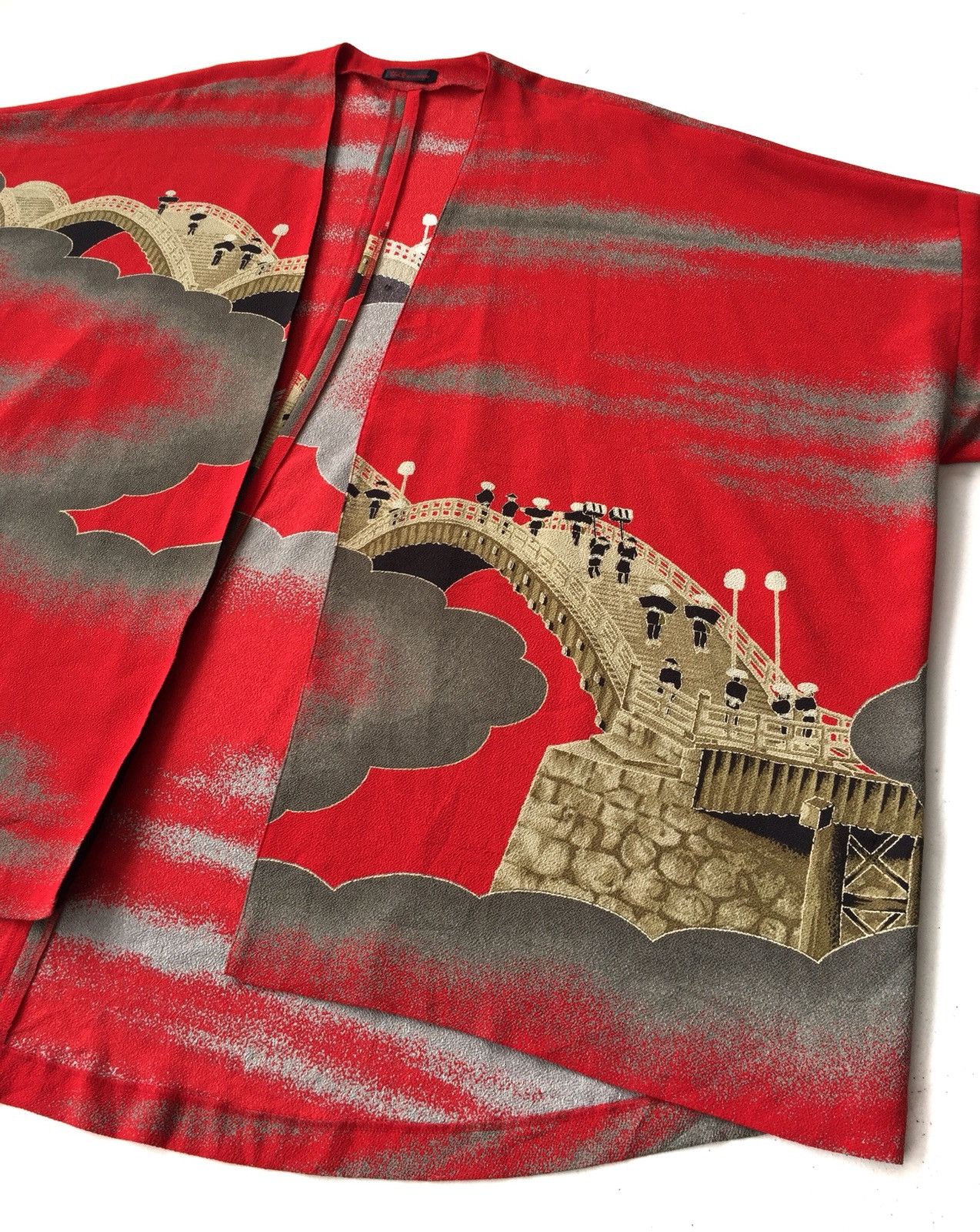Japanese Brand × Vintage Japanese Traditional Kimono Hitoshi Overprint Oversized Size ONE SIZE - 1 Thumbnail