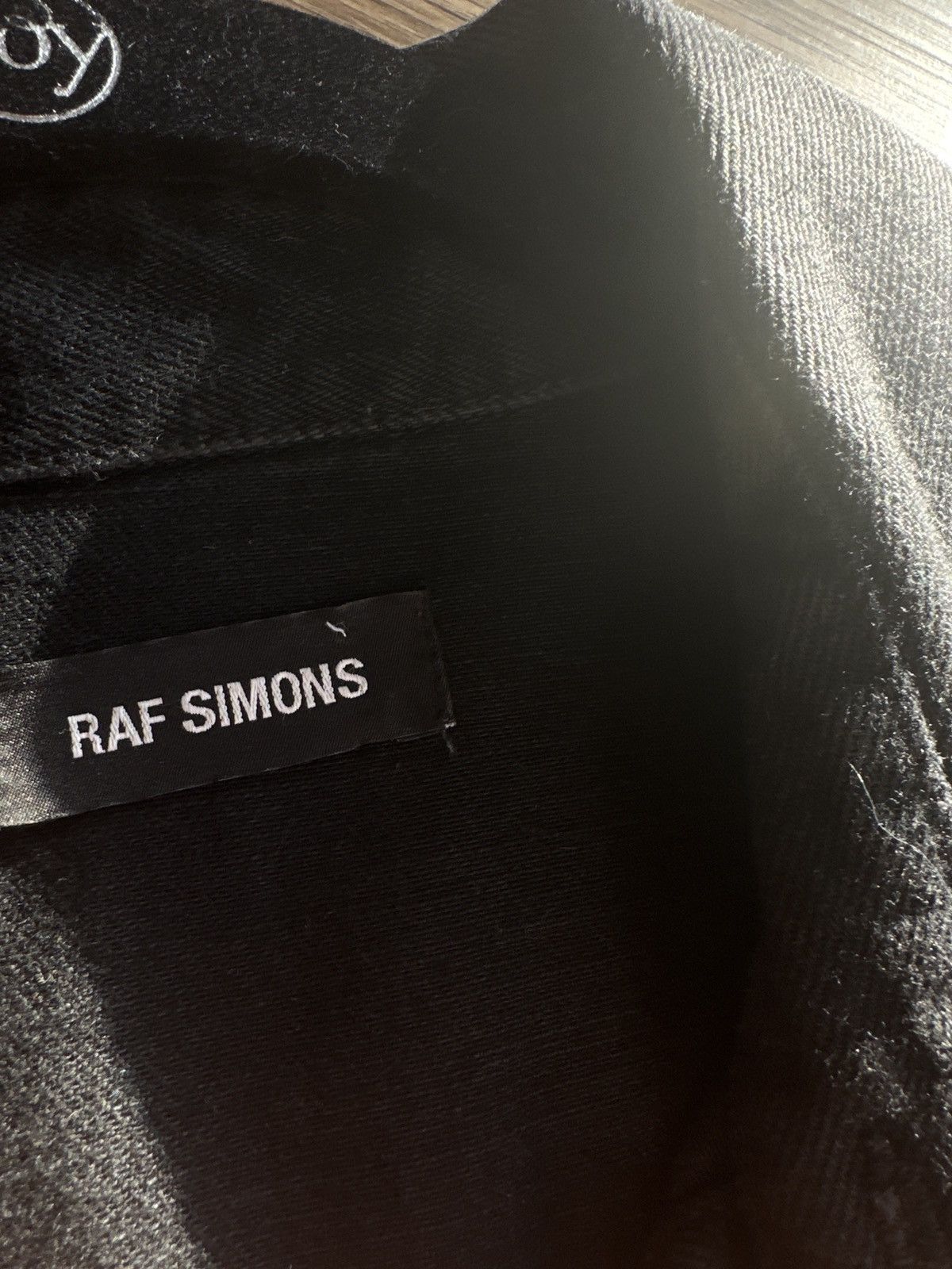 Raf Simons RS logo Tape over denim shirt Size US S / EU 44-46 / 1 - 7 Thumbnail