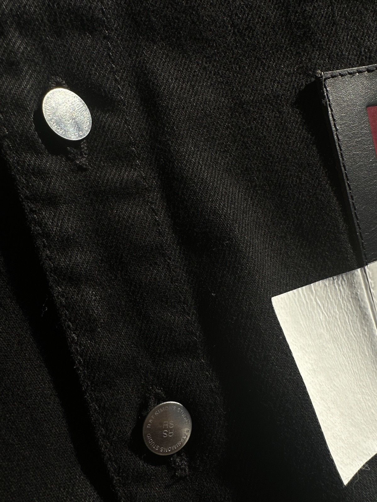 Raf Simons RS logo Tape over denim shirt Size US S / EU 44-46 / 1 - 5 Thumbnail