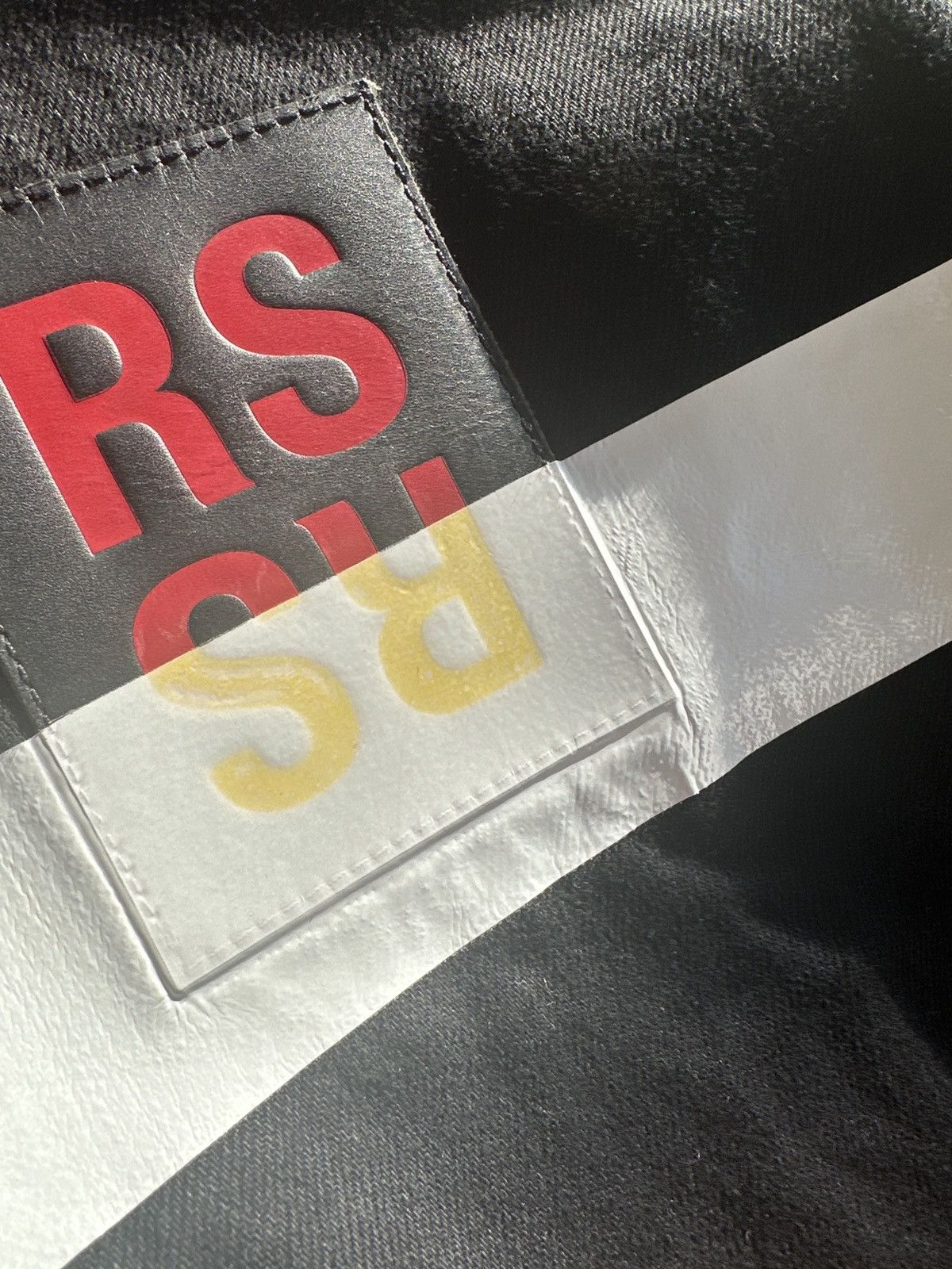 Raf Simons RS logo Tape over denim shirt Size US S / EU 44-46 / 1 - 6 Thumbnail