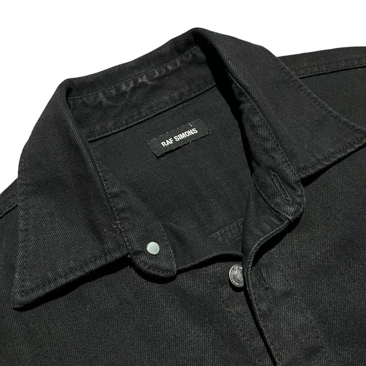 Raf Simons RS logo Tape over denim shirt Size US S / EU 44-46 / 1 - 2 Thumbnail