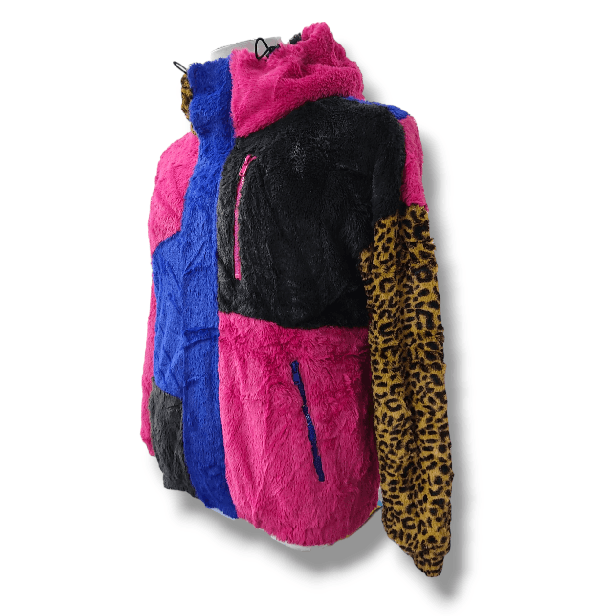 Worldwide Youth World Wide Love! Multicolour Faux Fur Hooded Jacket Size US S / EU 44-46 / 1 - 2 Thumbnail