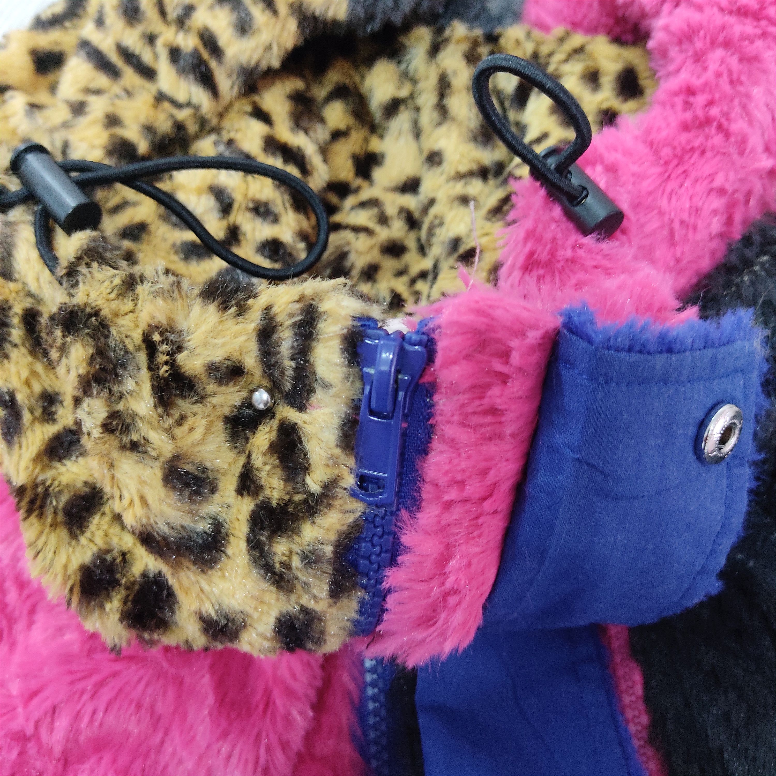 Worldwide Youth World Wide Love! Multicolour Faux Fur Hooded Jacket Size US S / EU 44-46 / 1 - 10 Thumbnail