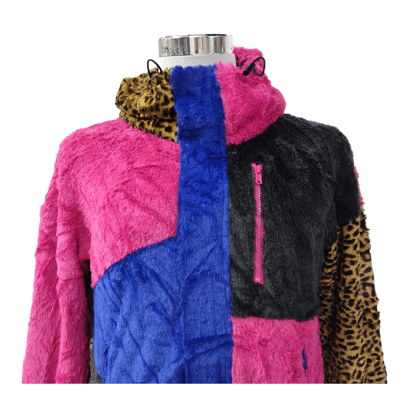 Worldwide Youth World Wide Love! Multicolour Faux Fur Hooded Jacket Size US S / EU 44-46 / 1 - 3 Thumbnail