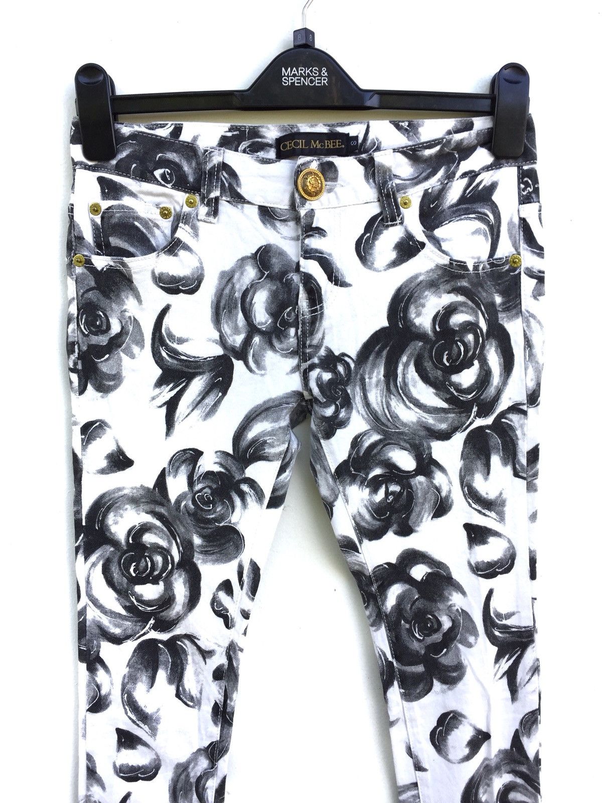 Designer × Japanese Brand Japanese Brand All Overprint Cecil McBee Skinny Pants Size US 27 - 3 Thumbnail