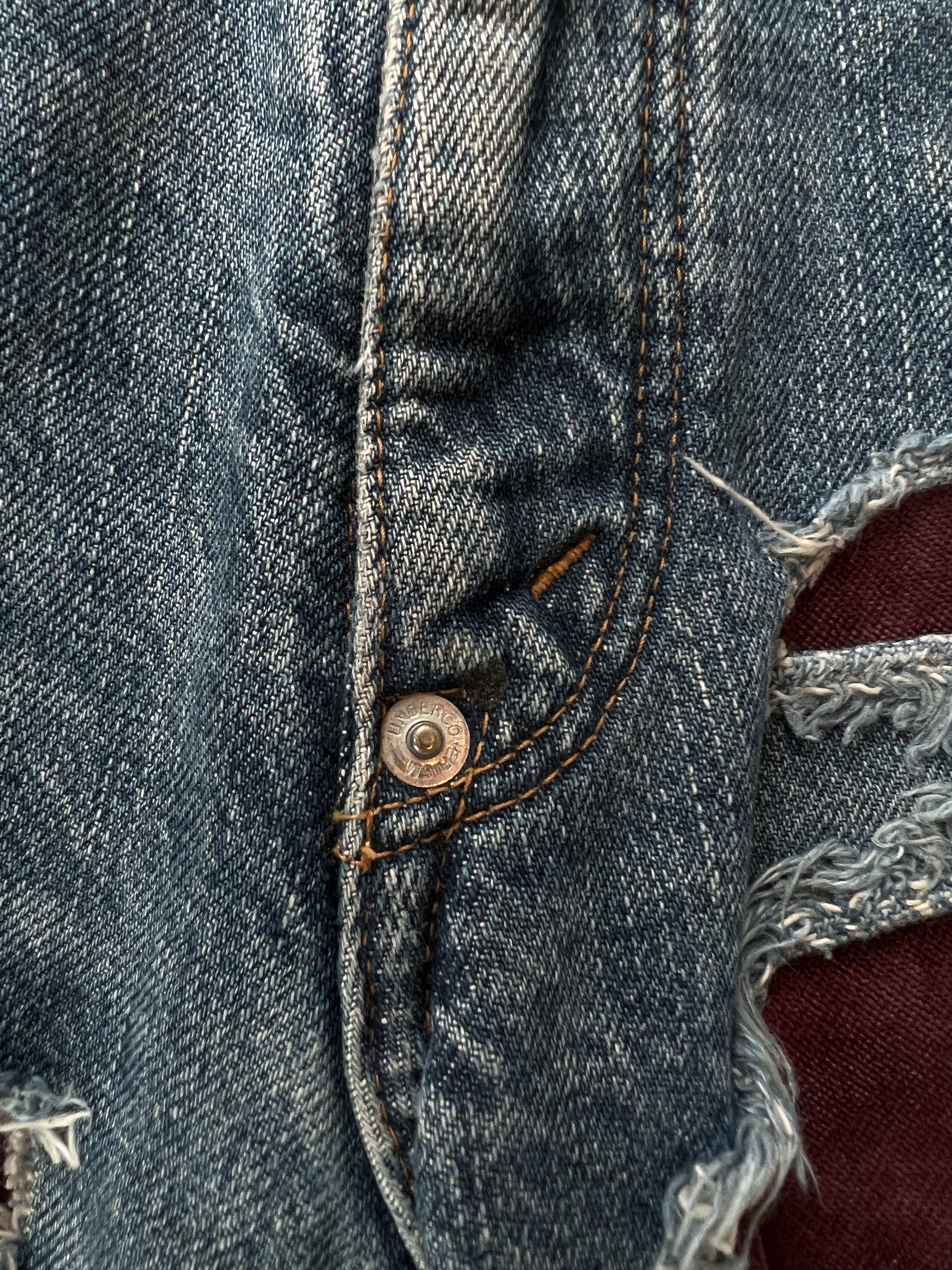 Undercover Undercover AW02 Witch Cell Division Crash Denim Size US 30 / EU 46 - 6 Thumbnail