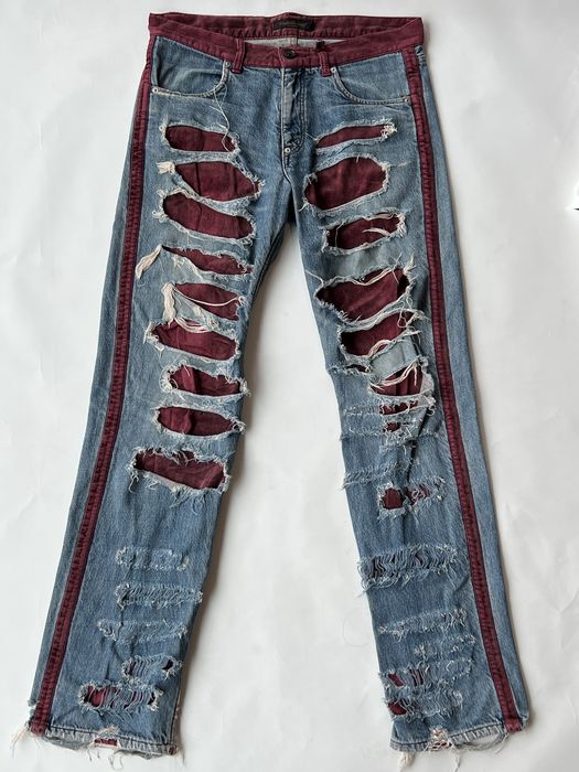 Undercover Undercover AW02 Witch Cell Division Crash Denim | Grailed