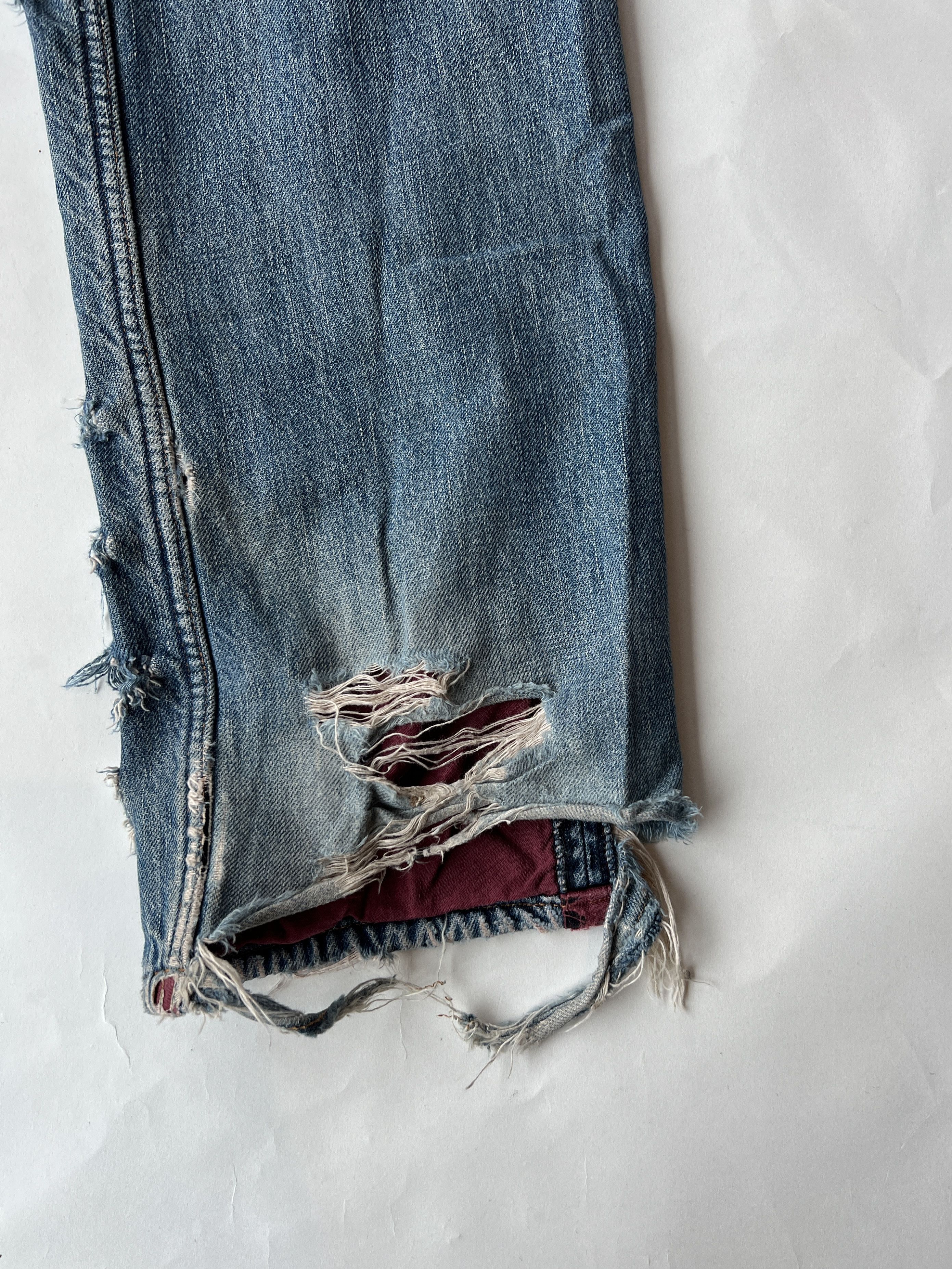 Undercover Undercover AW02 Witch Cell Division Crash Denim Size US 30 / EU 46 - 14 Thumbnail