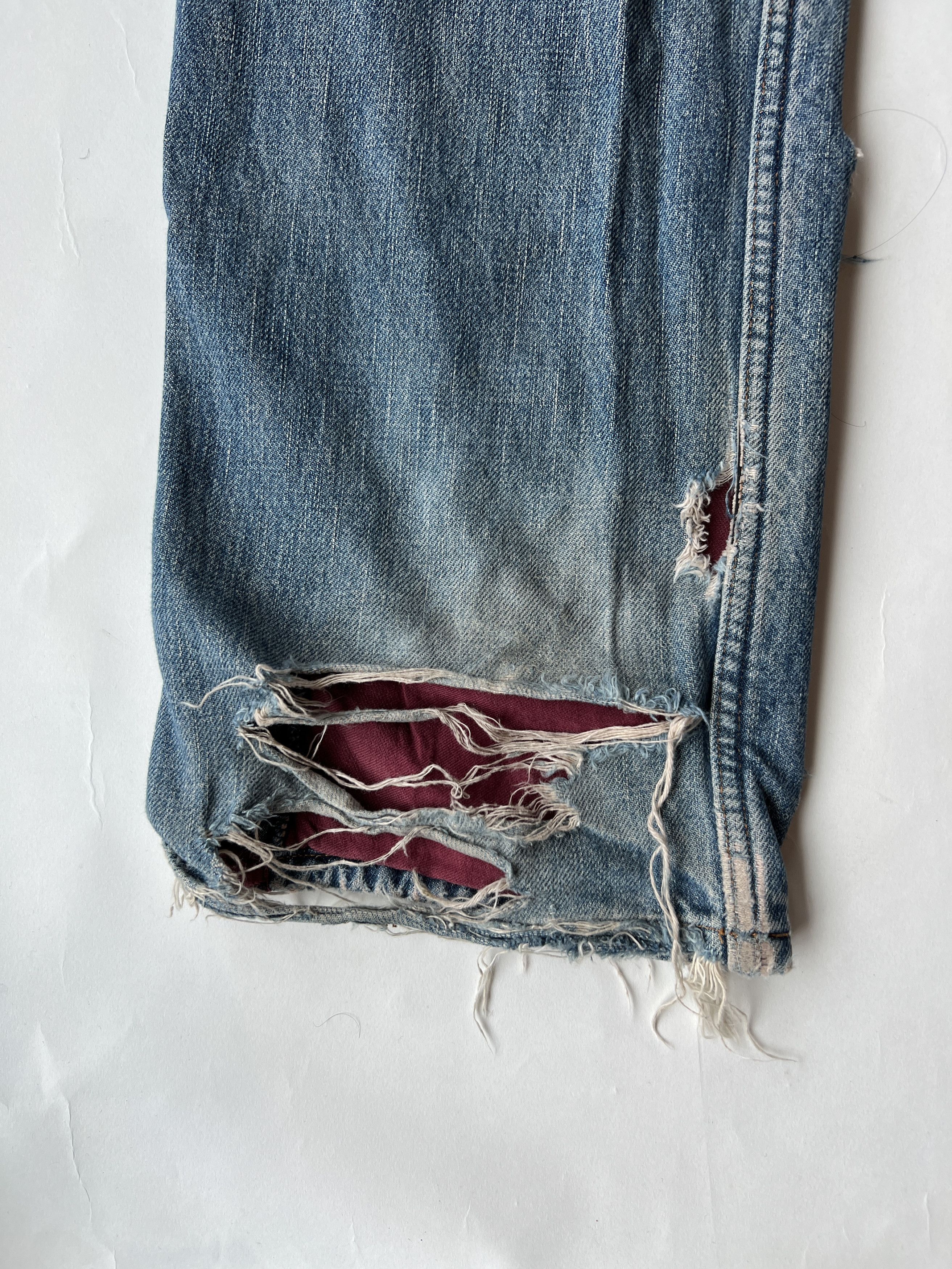 Undercover Undercover AW02 Witch Cell Division Crash Denim Size US 30 / EU 46 - 13 Thumbnail