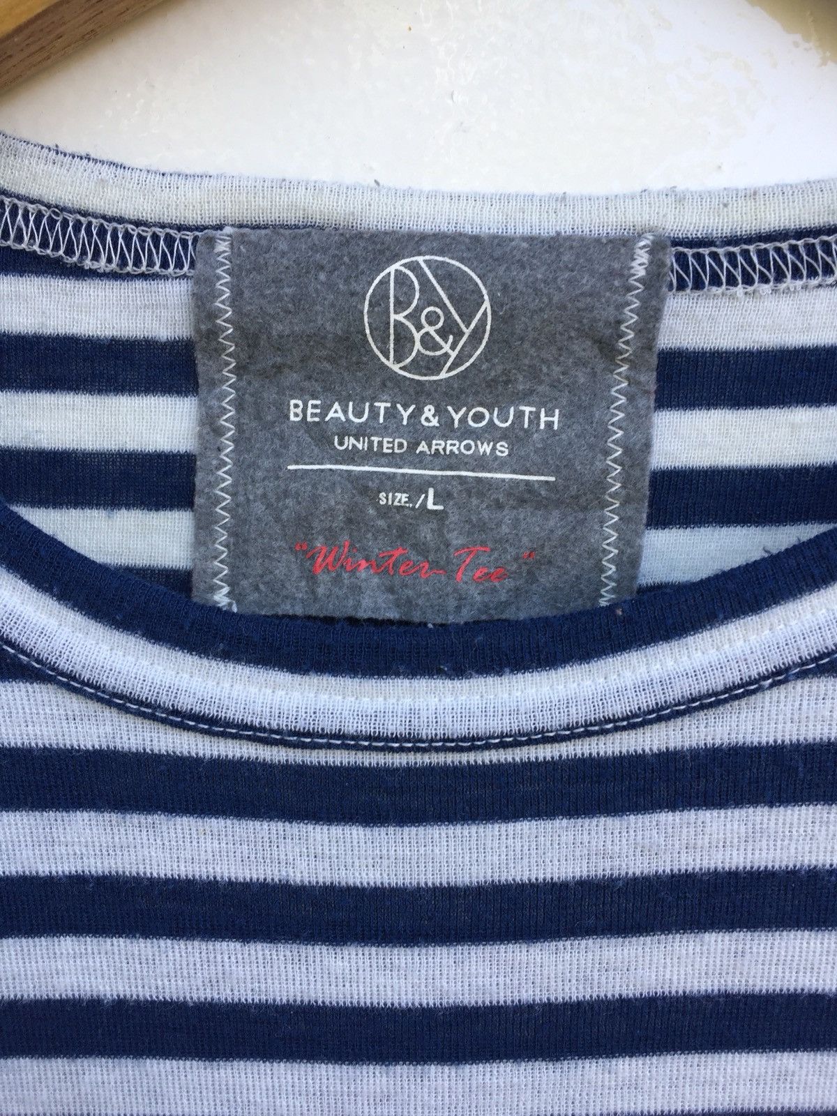 BEAUTY&YOUTH × United Arrows United Arrows & Beauty & Youth Navy Blue Stripes LS Size US L / EU 52-54 / 3 - 3 Thumbnail