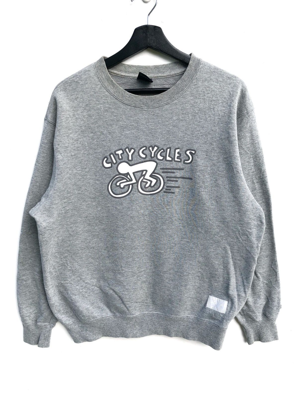 image of Vintage Keith Haring X Uniqlo Sweatshirt in Grey, Men's (Size Medium)