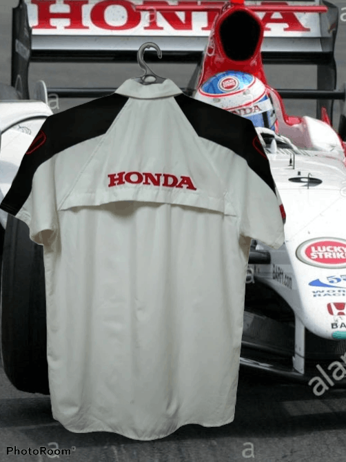 Honda × Vintage LIGHTLAYERS VINTAGE BAR HONDA F1 RACING SHIRT Size US XL / EU 56 / 4 - 2 Thumbnail