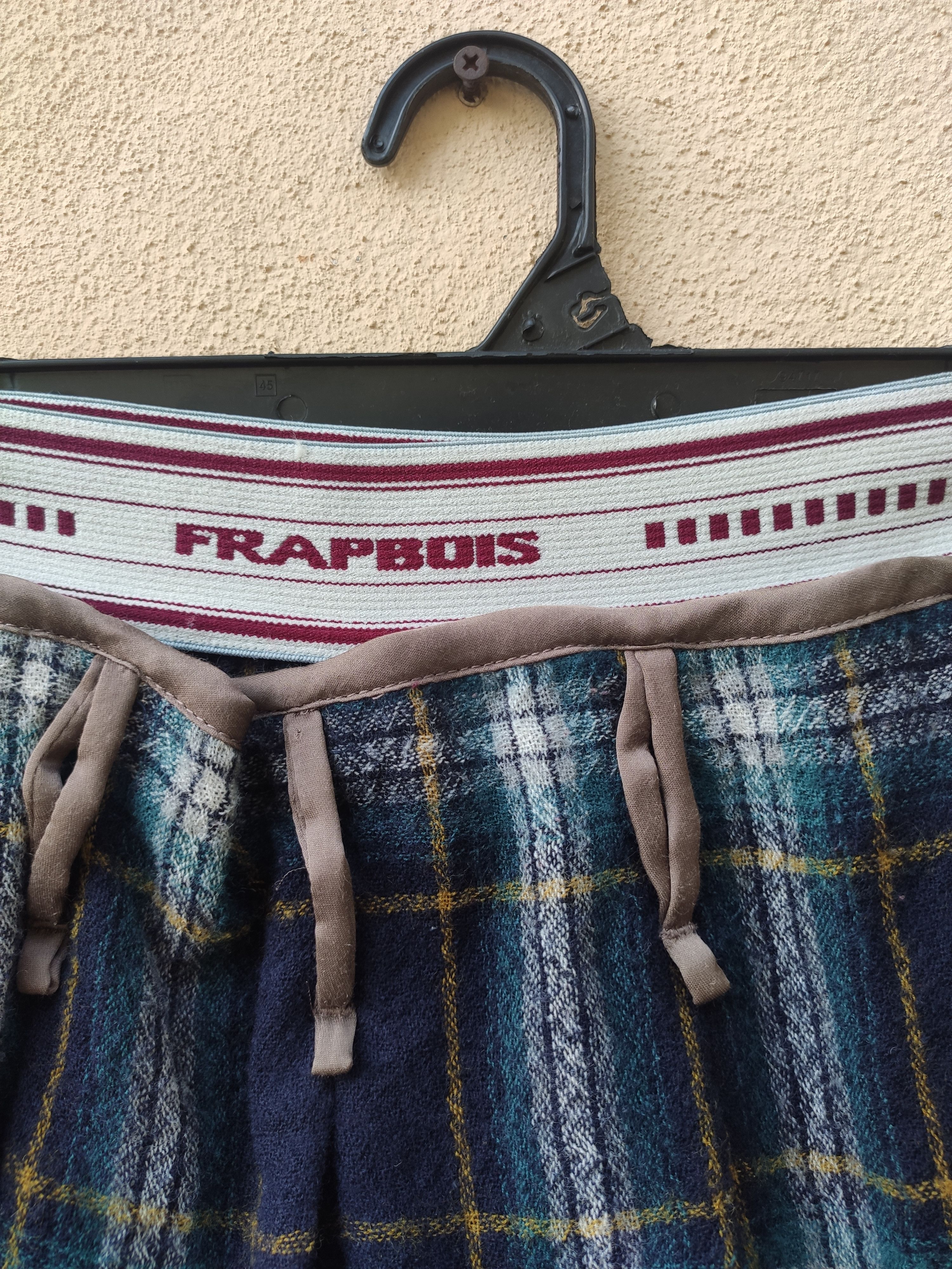 Frapbois 🔥 Frapbois skirt wool mini skirt tartan Size 29" - 4 Thumbnail