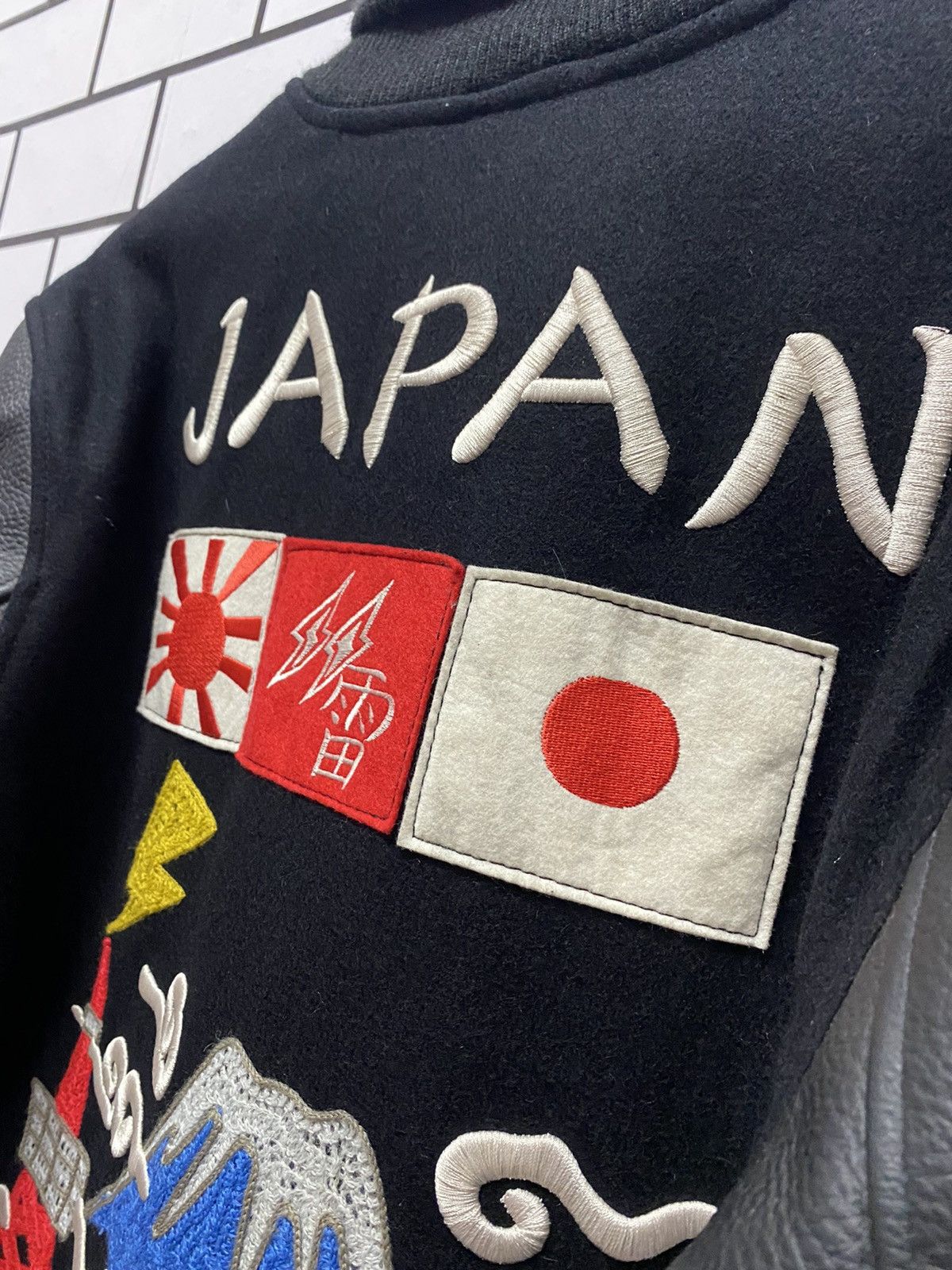 Japanese Brand Vintage Japanese Badboy Kulture Leather Wool Varsity Jacket Size US S / EU 44-46 / 1 - 8 Thumbnail