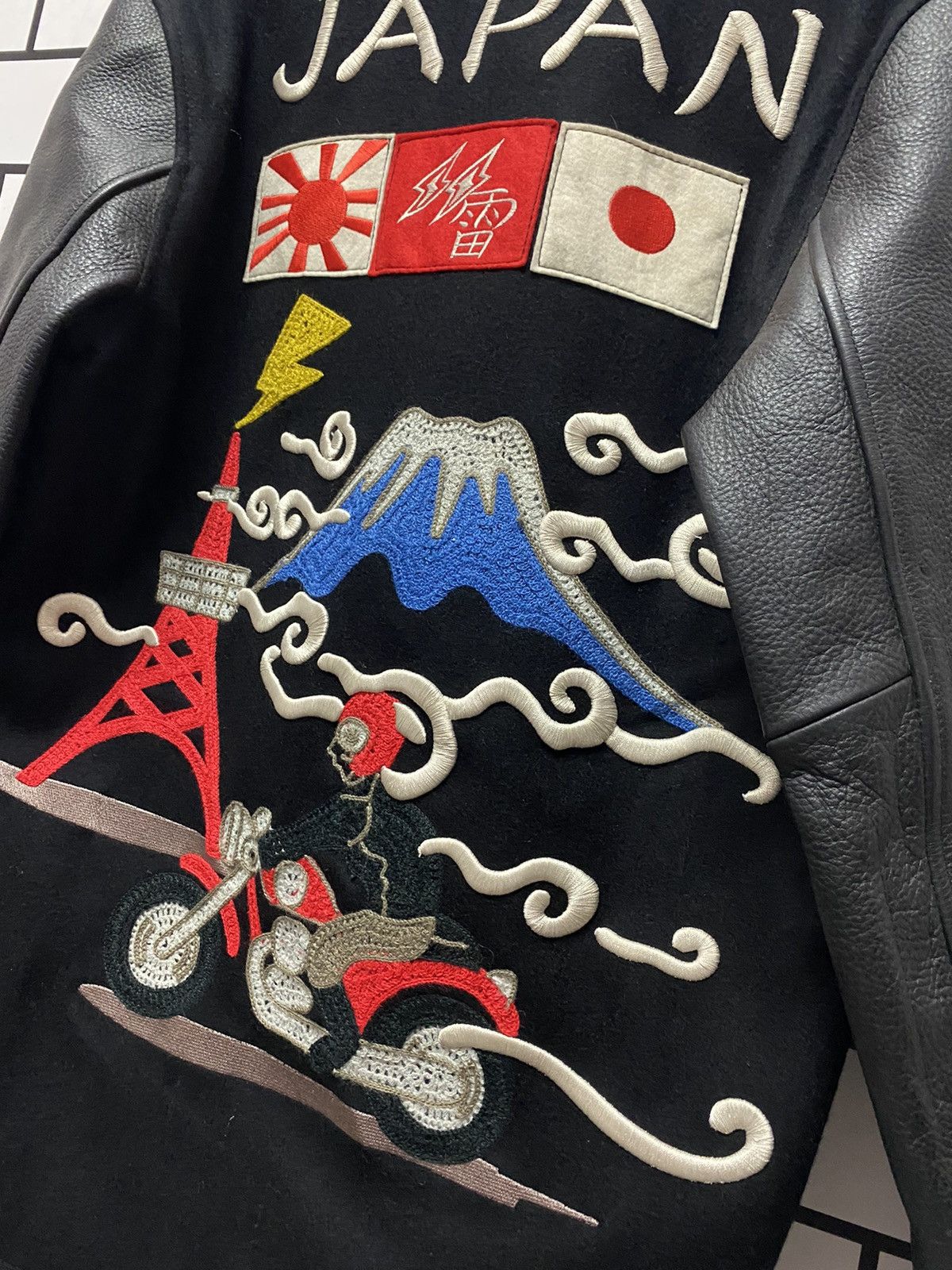 Japanese Brand Vintage Japanese Badboy Kulture Leather Wool Varsity Jacket Size US S / EU 44-46 / 1 - 6 Thumbnail