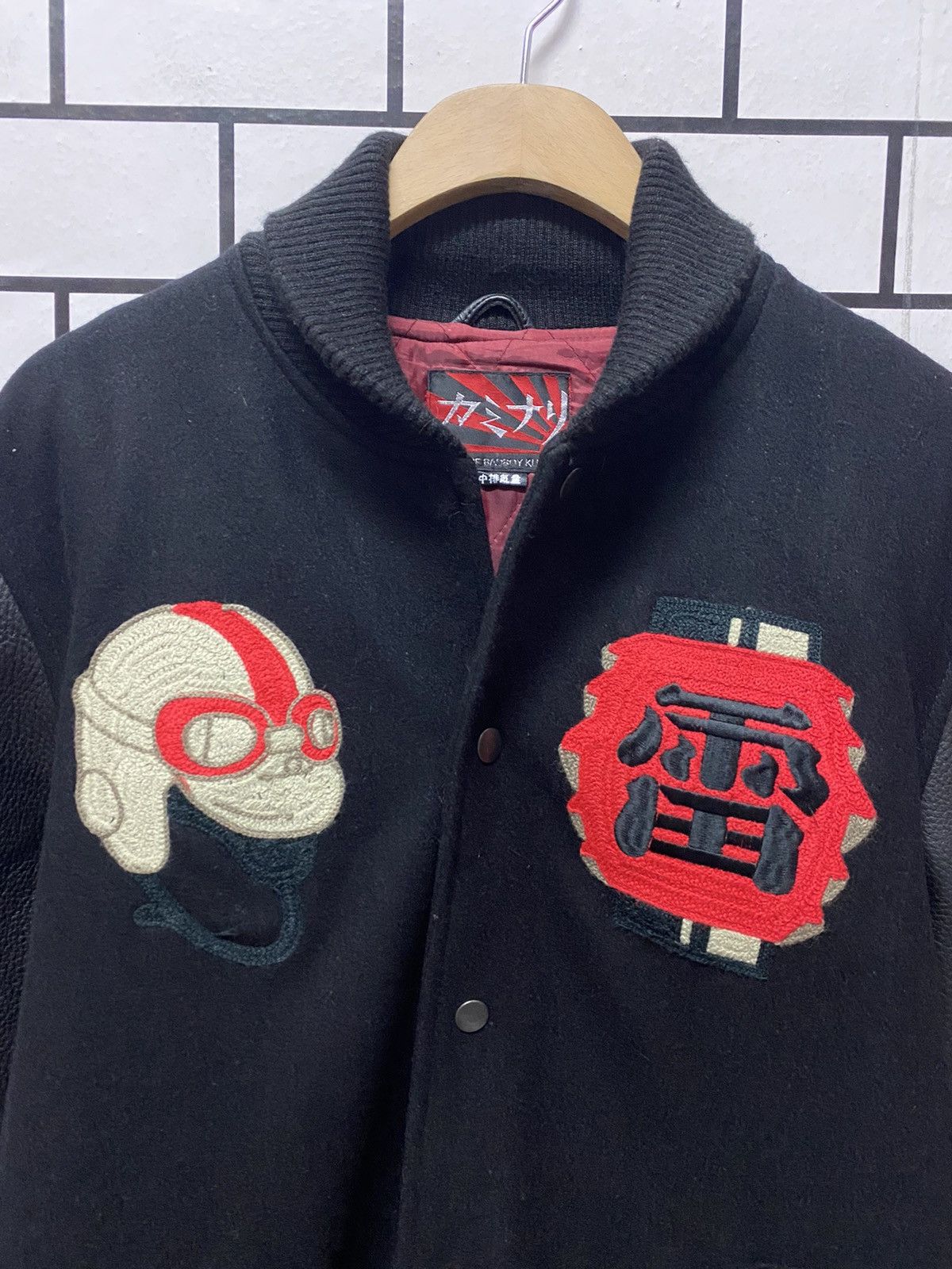 Japanese Brand Vintage Japanese Badboy Kulture Leather Wool Varsity Jacket Size US S / EU 44-46 / 1 - 14 Thumbnail
