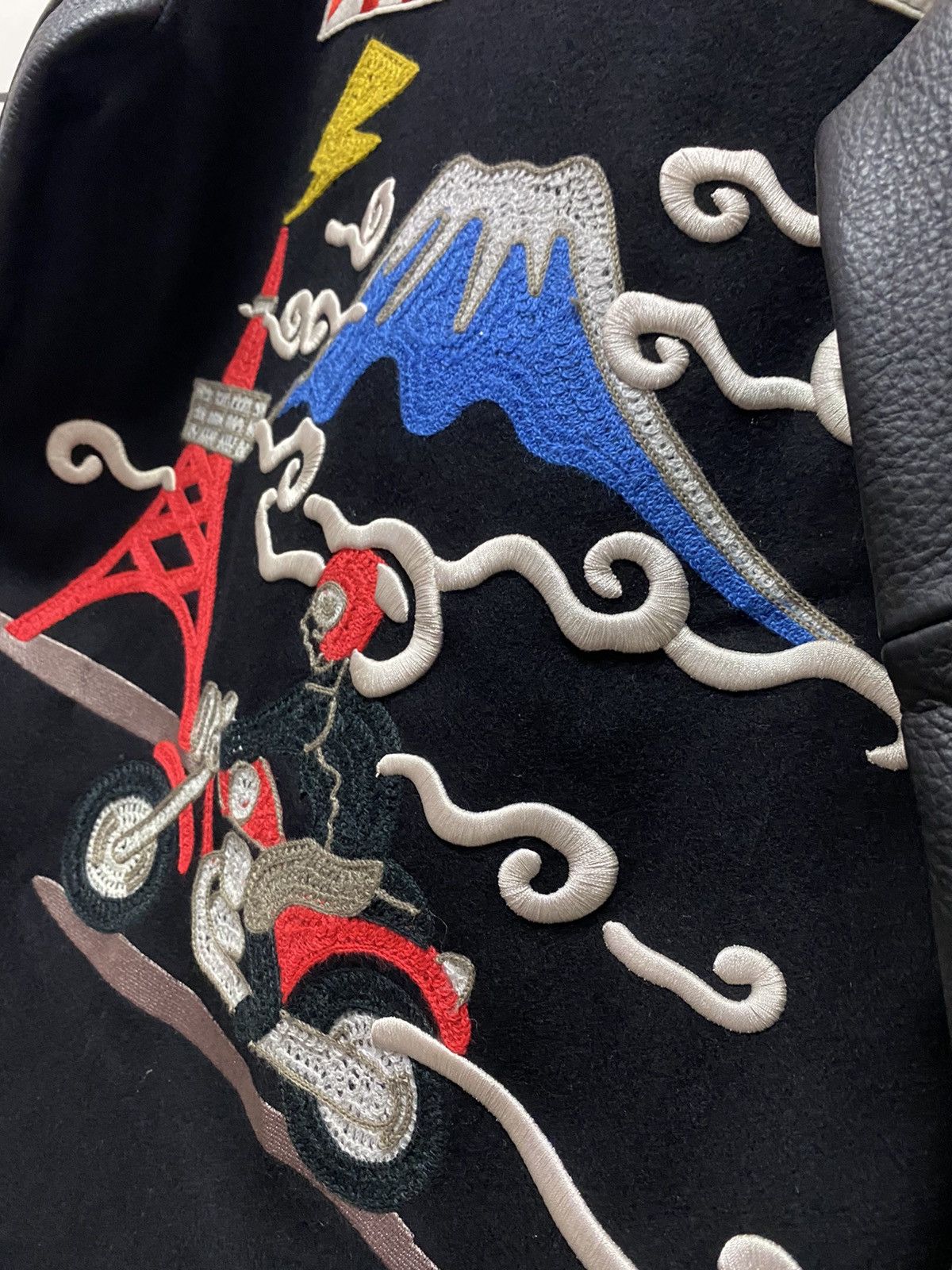 Japanese Brand Vintage Japanese Badboy Kulture Leather Wool Varsity Jacket Size US S / EU 44-46 / 1 - 7 Thumbnail