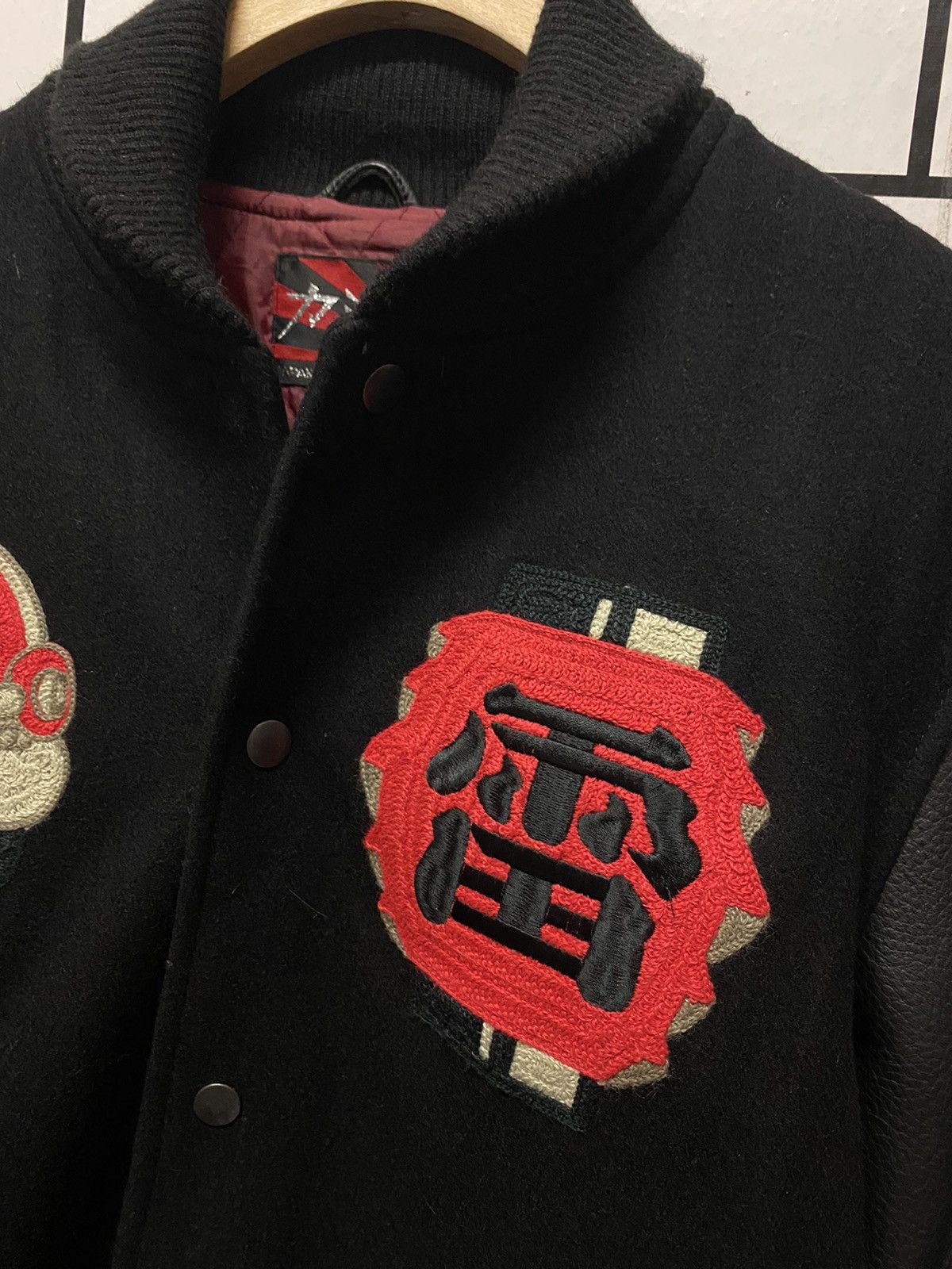 Japanese Brand Vintage Japanese Badboy Kulture Leather Wool Varsity Jacket Size US S / EU 44-46 / 1 - 16 Thumbnail