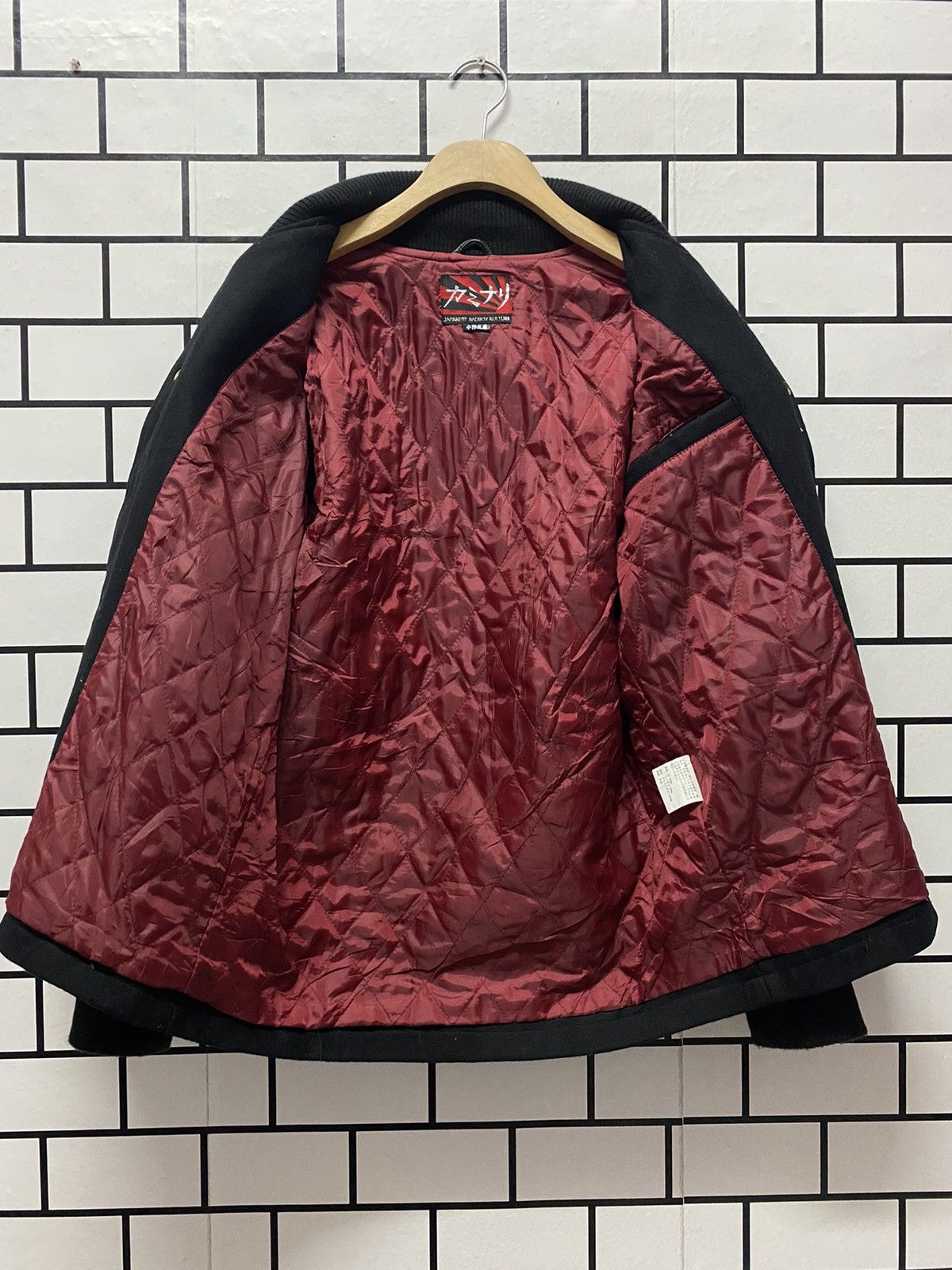Japanese Brand Vintage Japanese Badboy Kulture Leather Wool Varsity Jacket Size US S / EU 44-46 / 1 - 20 Thumbnail
