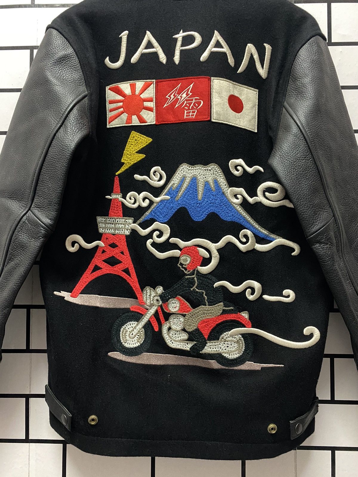 Japanese Brand Vintage Japanese Badboy Kulture Leather Wool Varsity Jacket Size US S / EU 44-46 / 1 - 5 Thumbnail