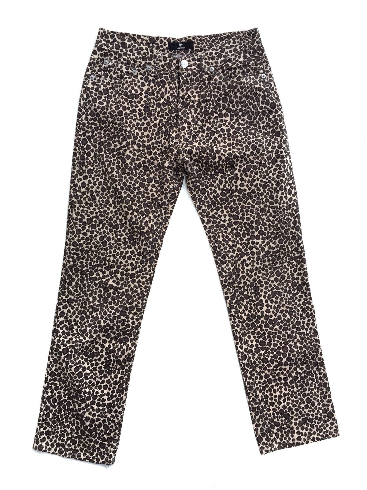 image of Superlovers Lovers Rock Leopard Print Trousers Pants, Men's (Size 26)