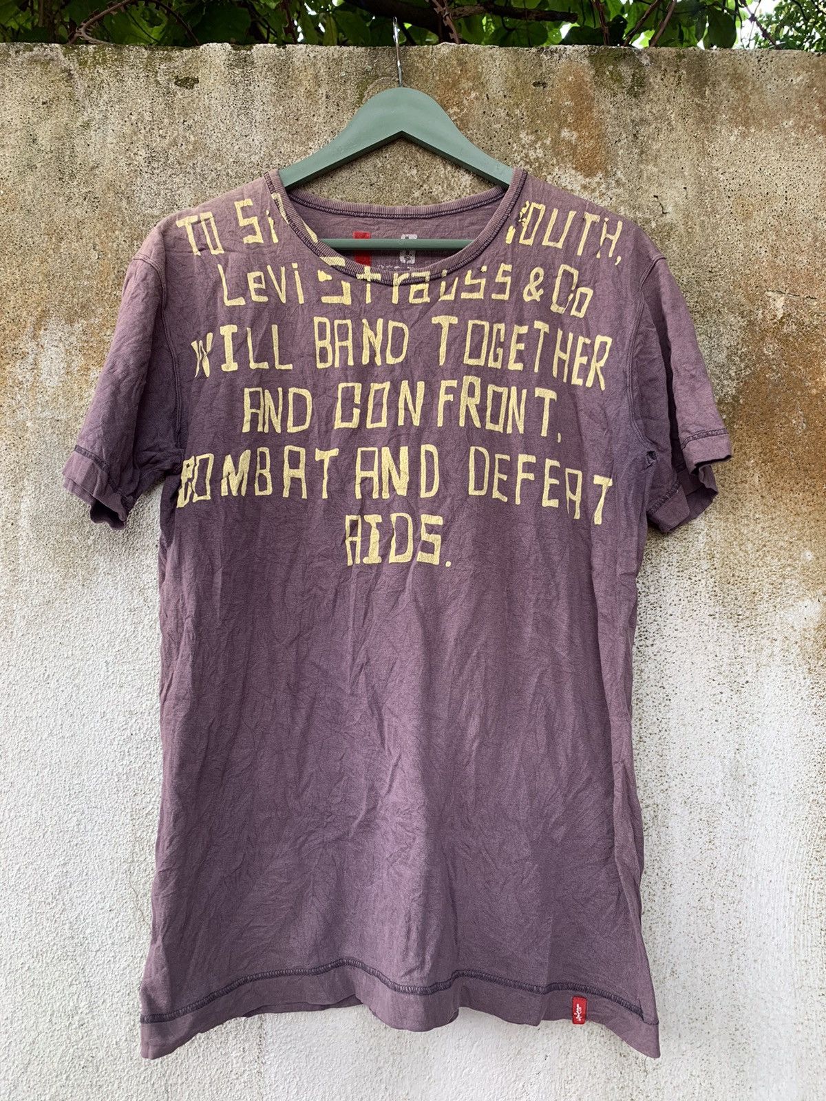 Levi's × Levi's Vintage Clothing × Vintage Levis Tour Against Aids Sunfaded Distresses Shirt Size US M / EU 48-50 / 2 - 2 Thumbnail