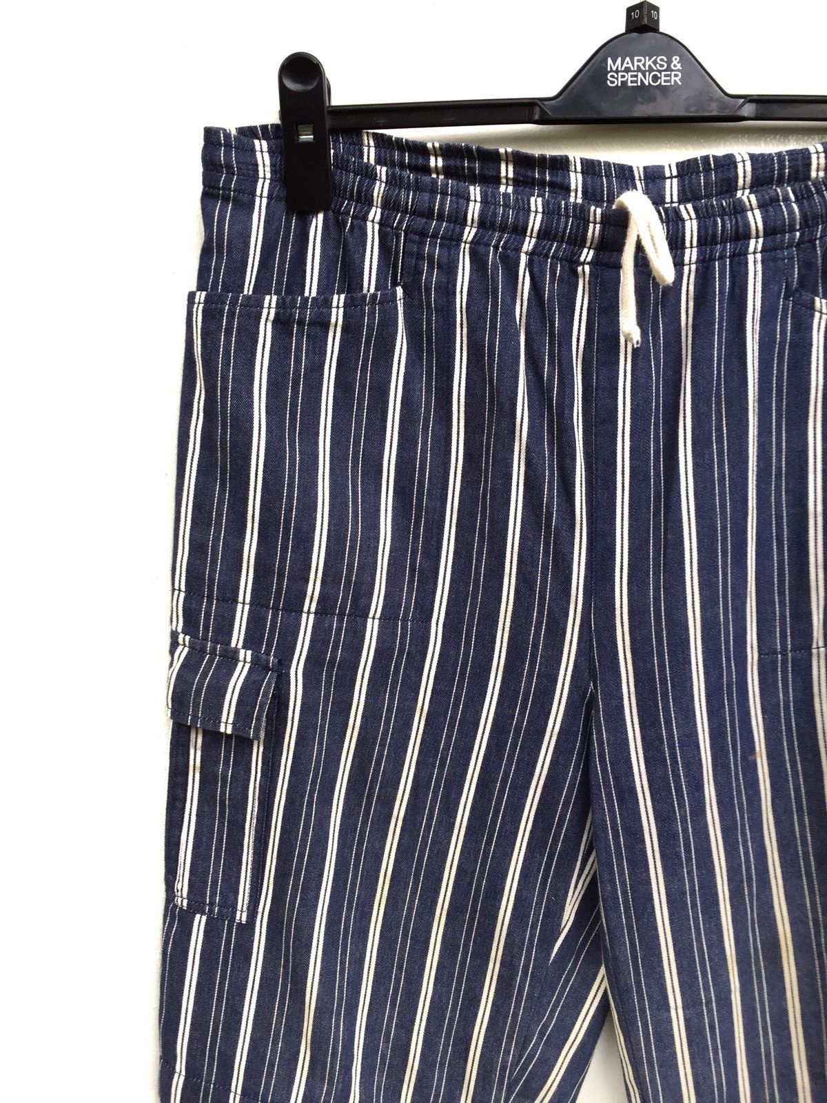 Indigo × Japanese Brand Japanese Brand Heartcoil Drawstring Cargo Pants Minimalist Size US 32 / EU 48 - 3 Thumbnail
