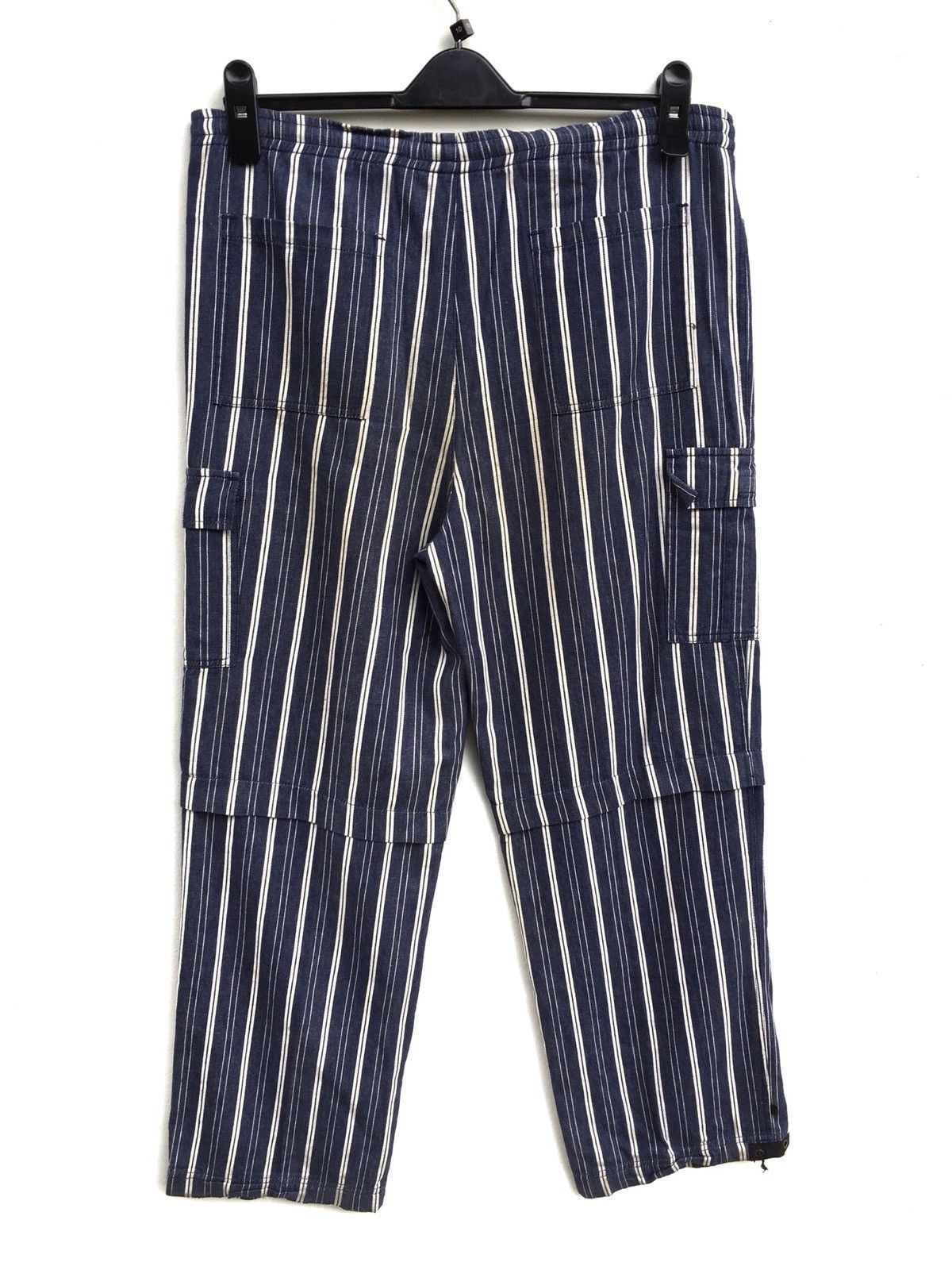 Indigo × Japanese Brand Japanese Brand Heartcoil Drawstring Cargo Pants Minimalist Size US 32 / EU 48 - 2 Thumbnail
