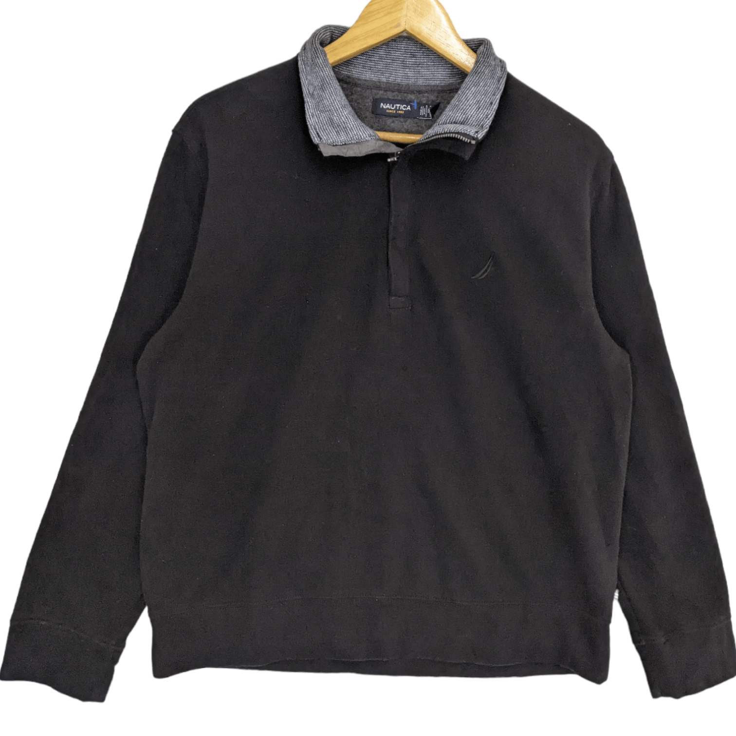 Nautica NAUTICA Plain Polo Jumper Sweatshirt Size US M / EU 48-50 / 2 - 2 Thumbnail