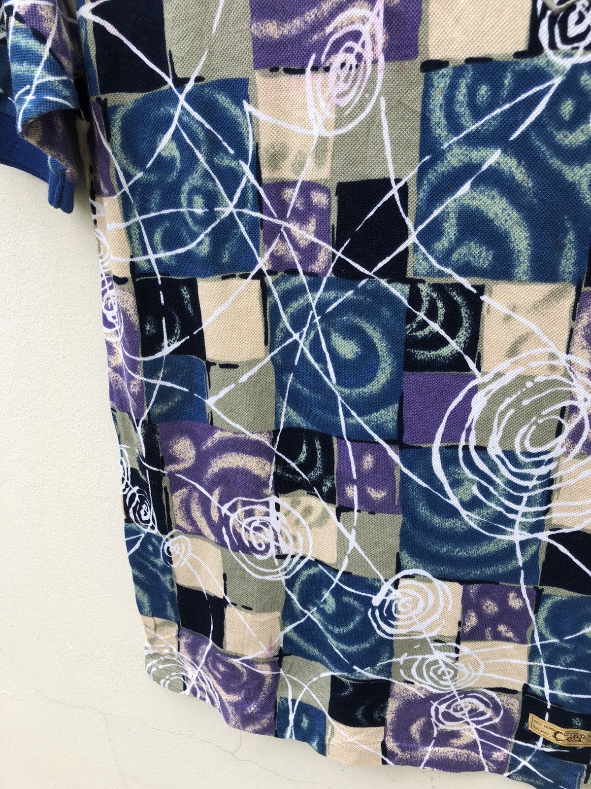 Mr. Junko Vintage 90s Junko Koshino Japan Psychedelic Art Polo Shirt Size US M / EU 48-50 / 2 - 10 Thumbnail