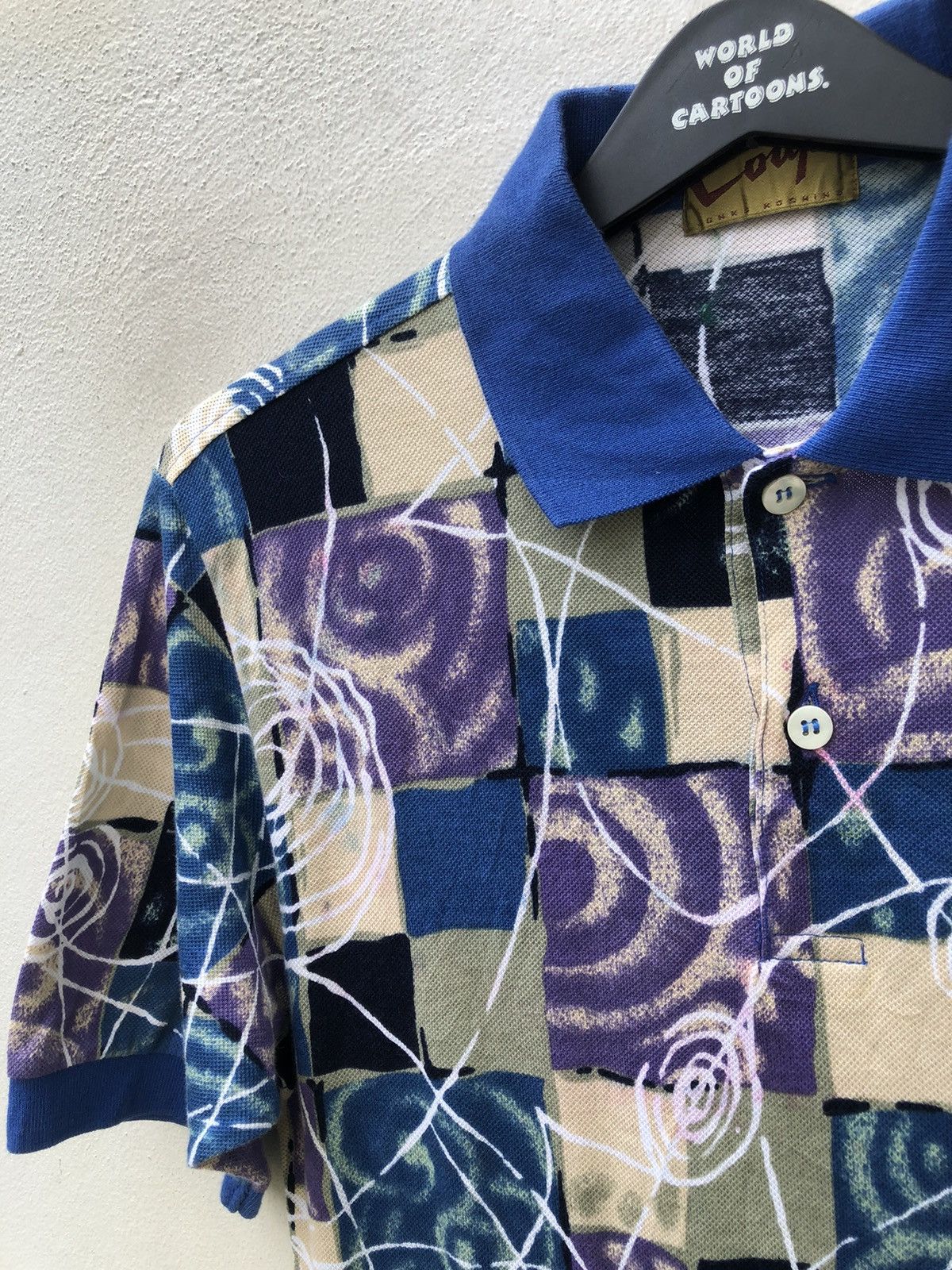 Mr. Junko Vintage 90s Junko Koshino Japan Psychedelic Art Polo Shirt Size US M / EU 48-50 / 2 - 11 Thumbnail