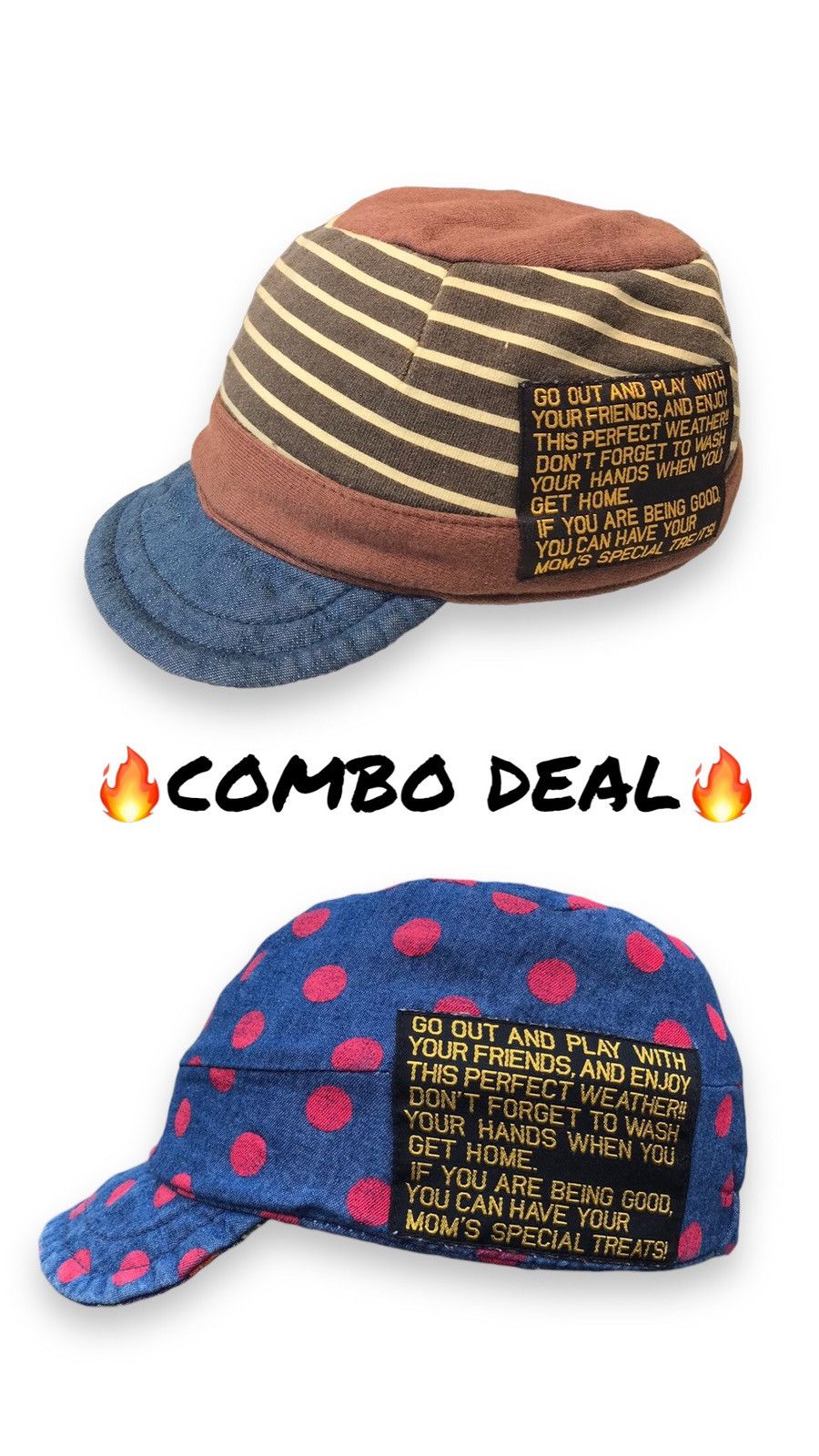 Japanese Brand 🔥COMBO DEAL🔥REVERSIBLE JUNK’S SHORT BRIM CAP HAT Size ONE SIZE - 1 Thumbnail