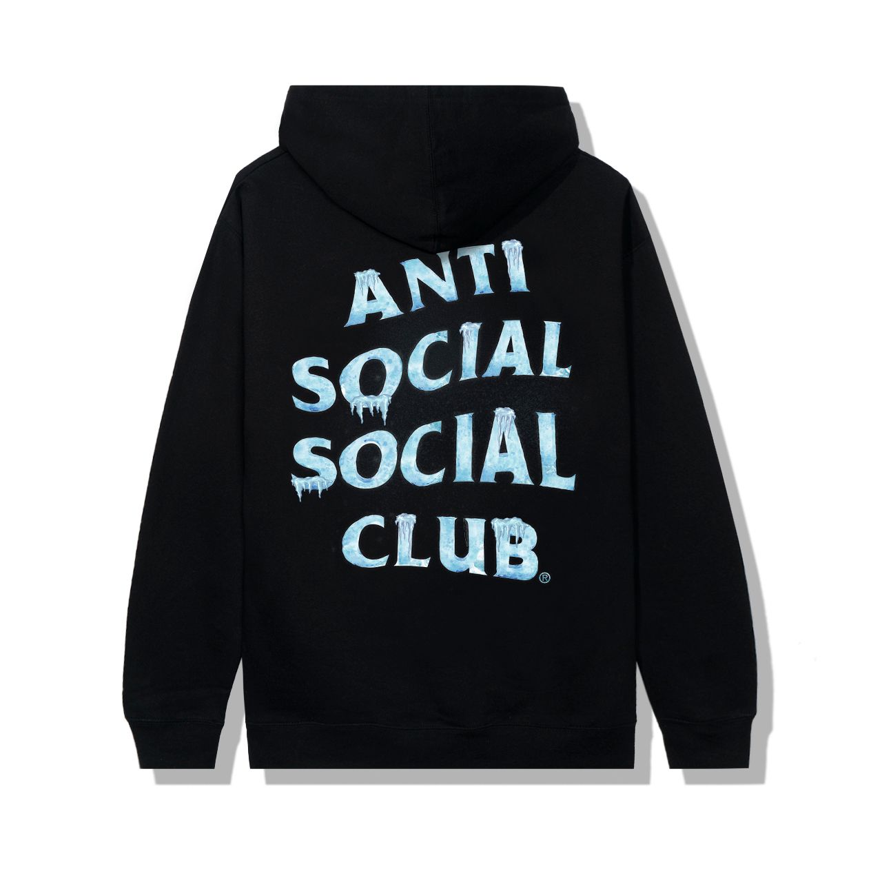 Pre-owned Anti Social Social Club X Members Only Ds Member Exclusive Blue Assc Cold Sweats Black Hoodie Bape (size Small)
