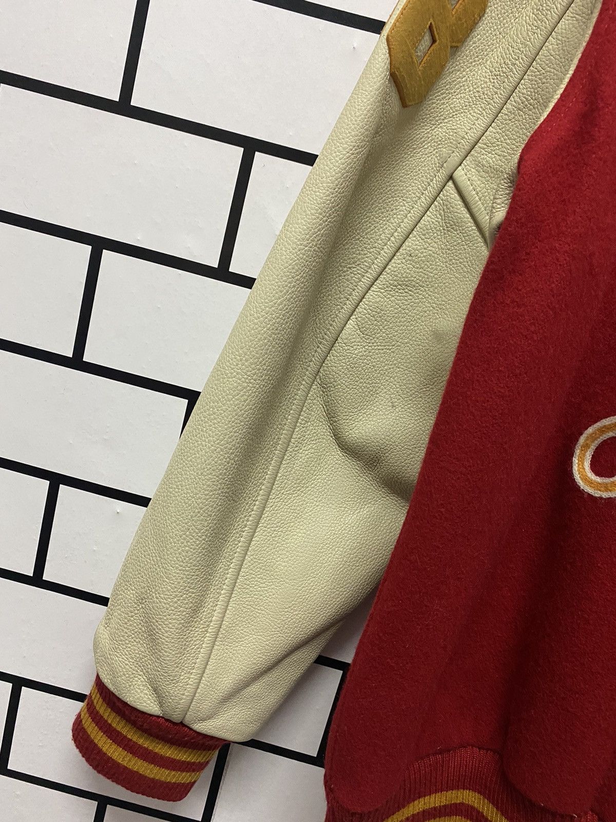 Japanese Brand Japan Brand Dovetail Bright Leather Wool Varsity Jacket Size US M / EU 48-50 / 2 - 9 Thumbnail