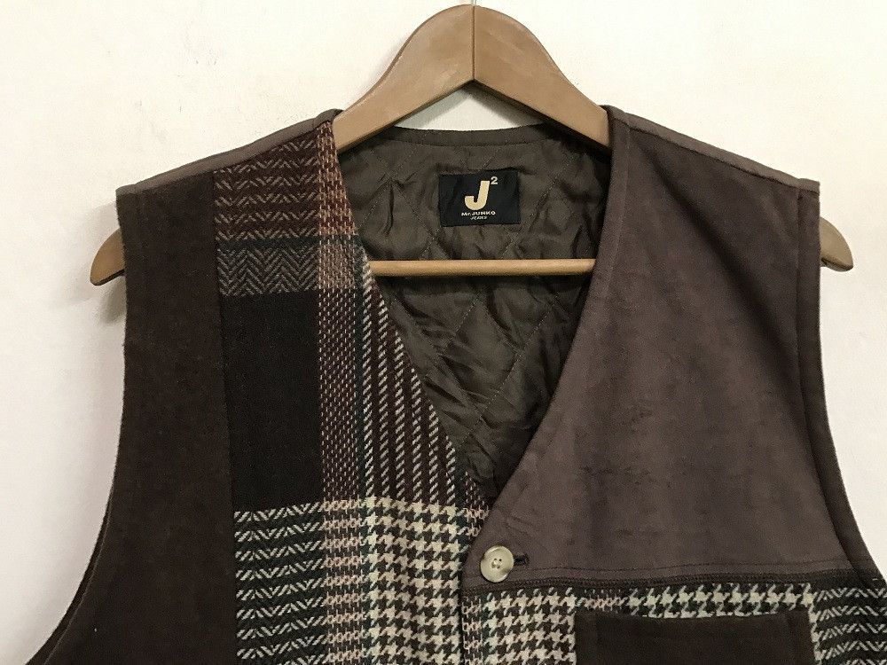 Vintage J2 Mr. Junko Jeans by Junko Koshino Patchwork Vest Size US L / EU 52-54 / 3 - 2 Thumbnail
