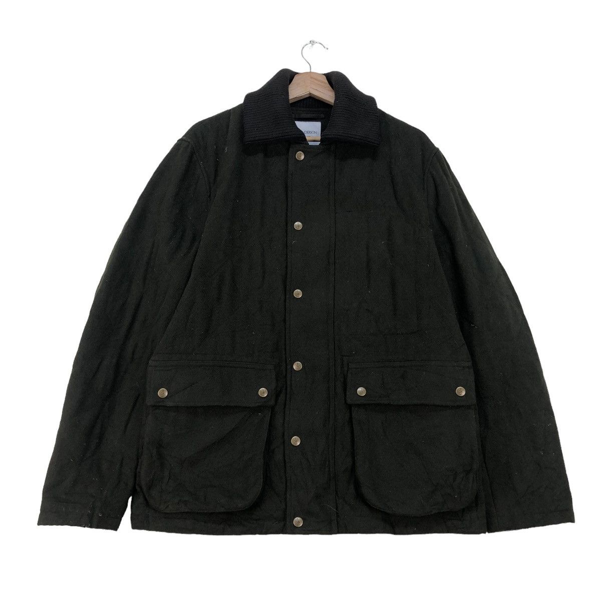 image of J W Anderson Military Jacket in Green, Men's (Size Medium)